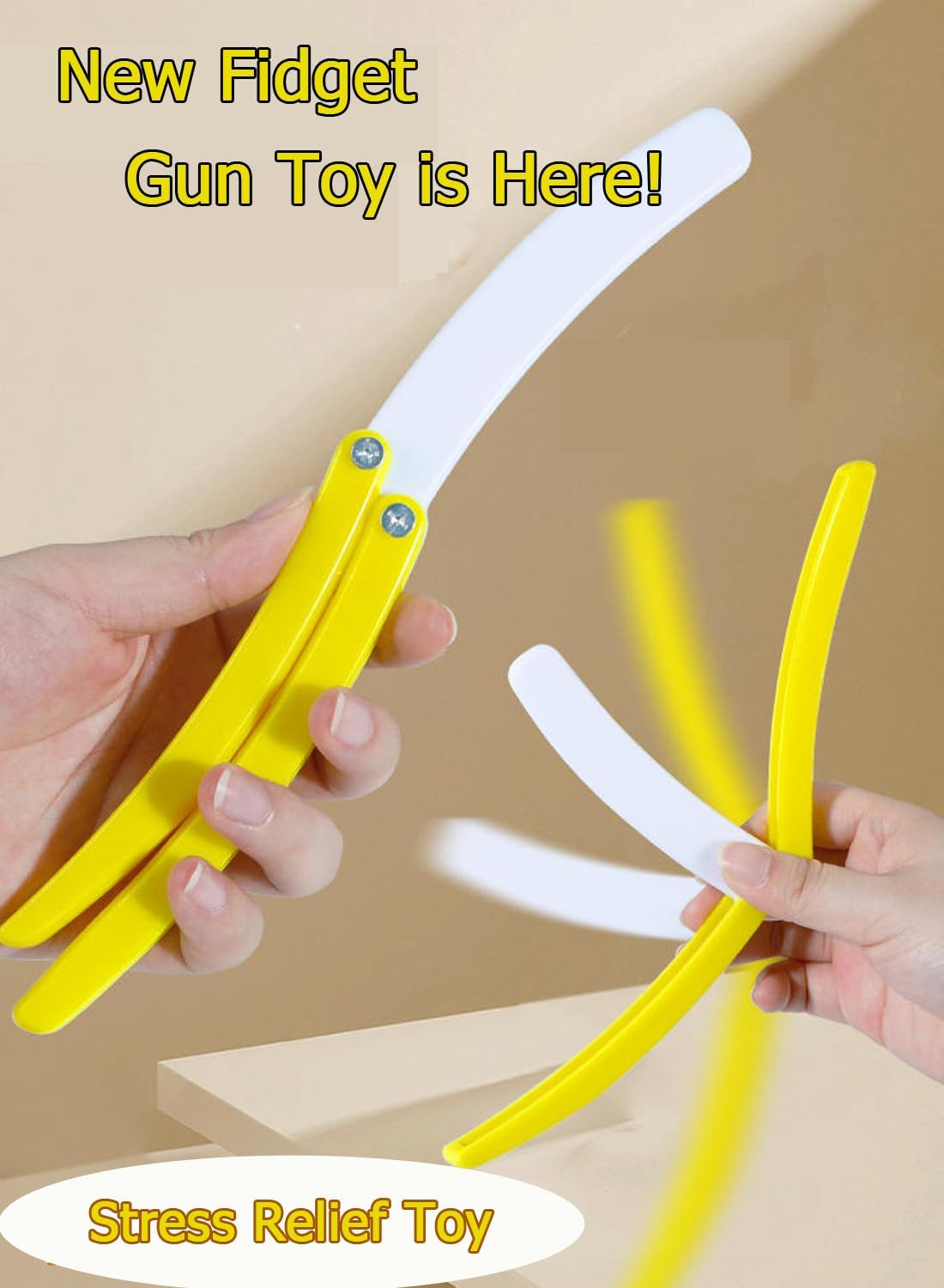 Fidget Gun Toy, Fidget Blaster Gun 1911 Titan Stress Shot ADHD Gun, 3D Printed Stress Anxiety Relief Pistol Toys