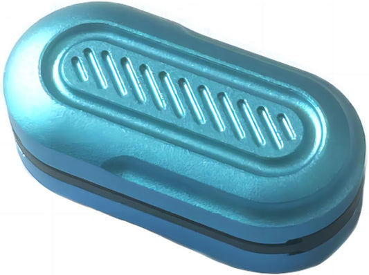 Fidget Slider EDC Adult Metal Fidget Toys ADHD Tool Anxiety Stress Relief Toys Fun Office Desk Toys Gifts for Boyfriend and Father (Blue)