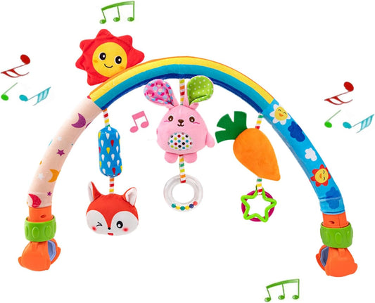 Pau1Hami1ton Baby Stroller Arch Toys, Car Seat Toys,Baby Gifts.S-19(Rabbit)