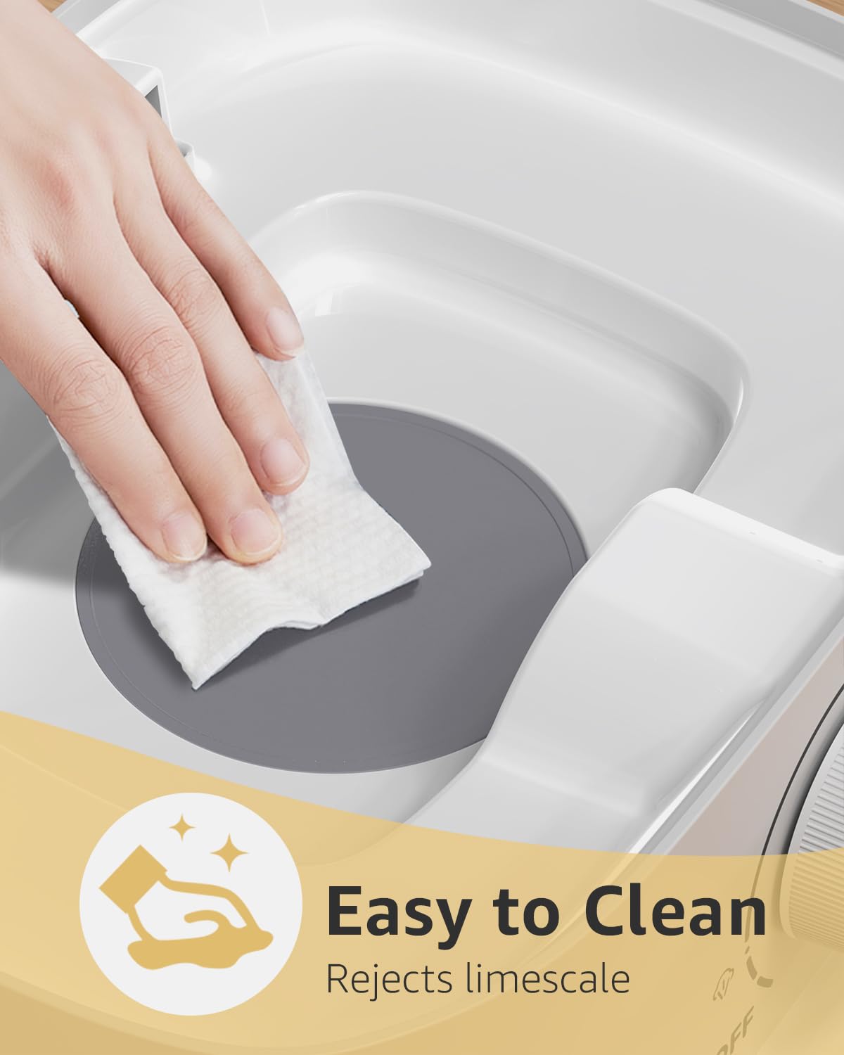 Baby Bottle Sterilizer, HAUTURE Bottle Sterilizer and Dryer, One-Dial Control Electric Steam Bottle Sanitizer for Baby Stuffs, Baby Bottles & Breast Pump Accessories