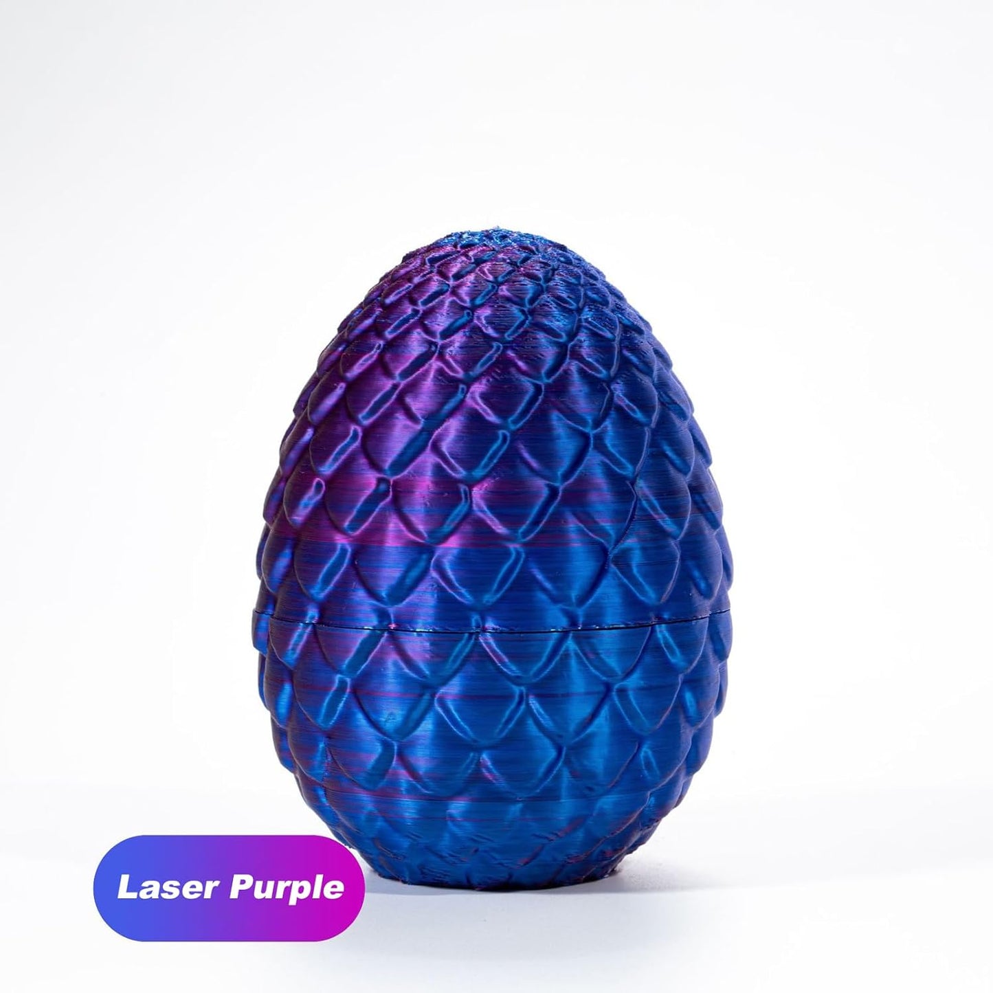 STONESTAR 3D Printed Dragon Fidget Toys, Full Articulated Dragon Crystal Dragon in Egg, Home Office Executive Desk Toys, 11" Dragon with 5" Egg (Laser Purple)