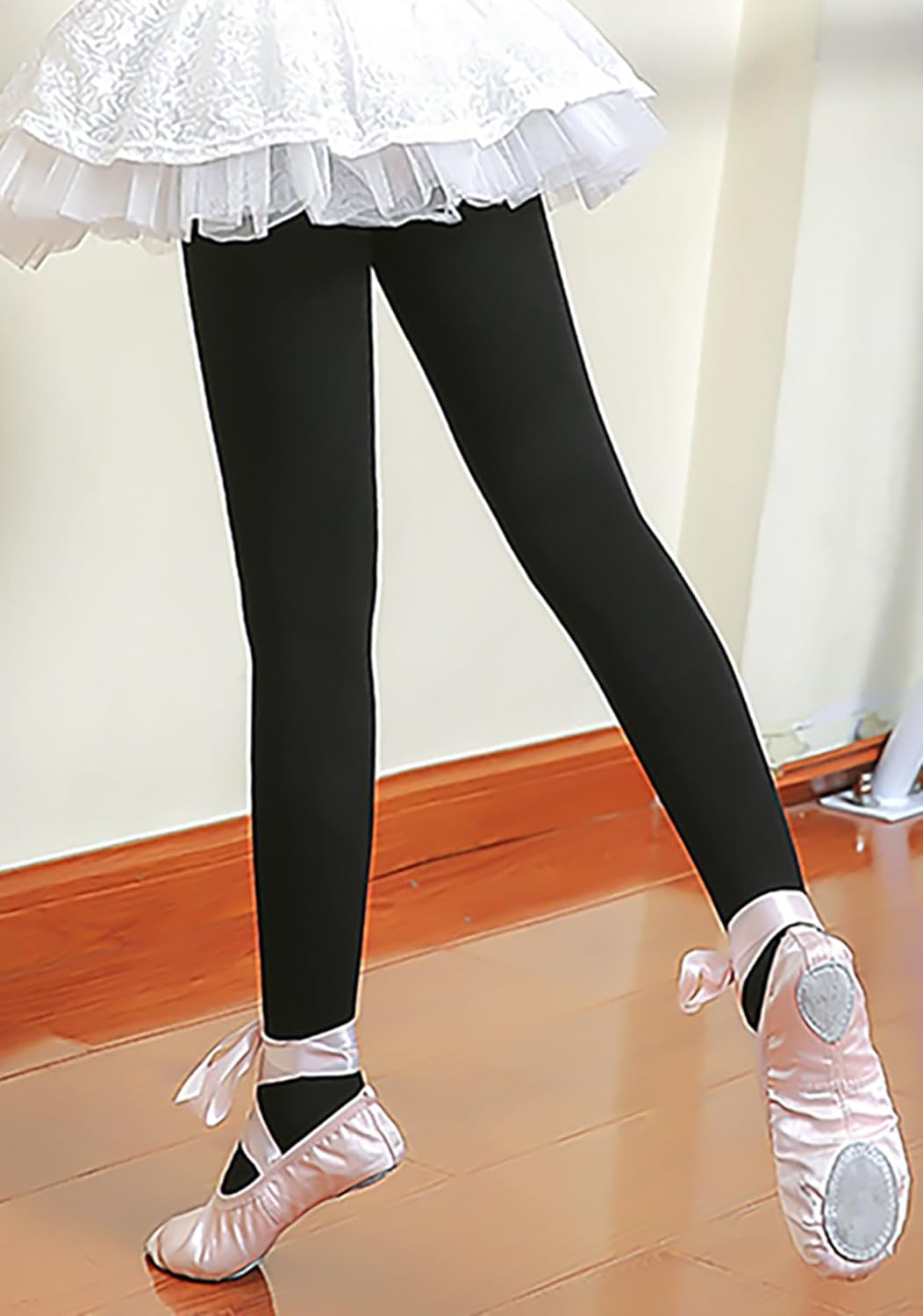 Toddler Girls Tights Dance Ballet Footed Leggings Ultra Soft Stockings for Kids Students