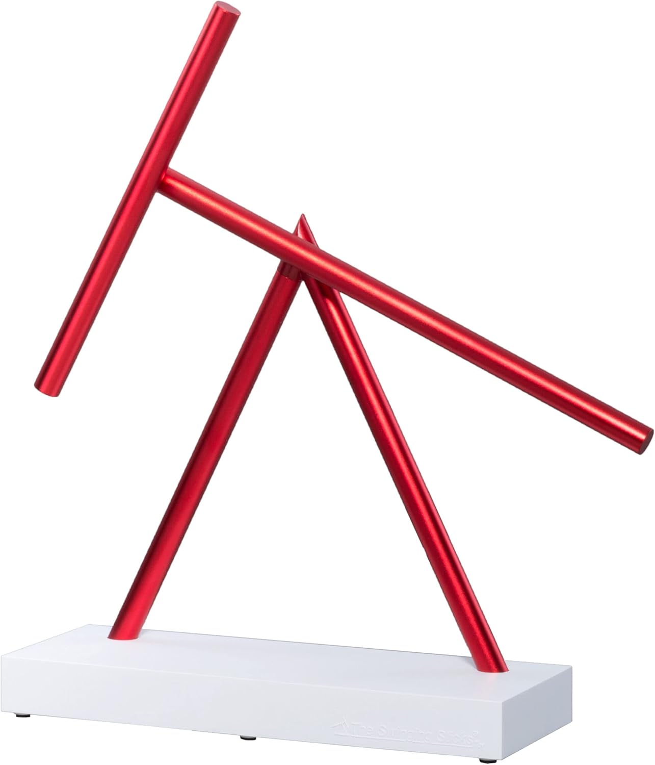 Kinetic Energy Sculpture - Desktop Toy Version (White/Red)