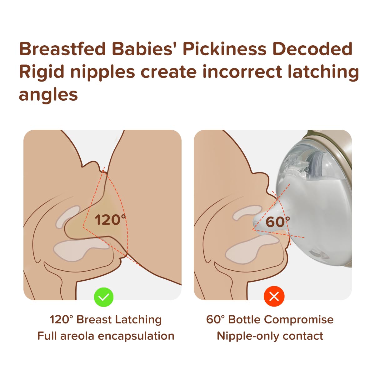 Silicone Natural Breast-Like Bottle with Nipple(7-10 Months),8oz，1pack