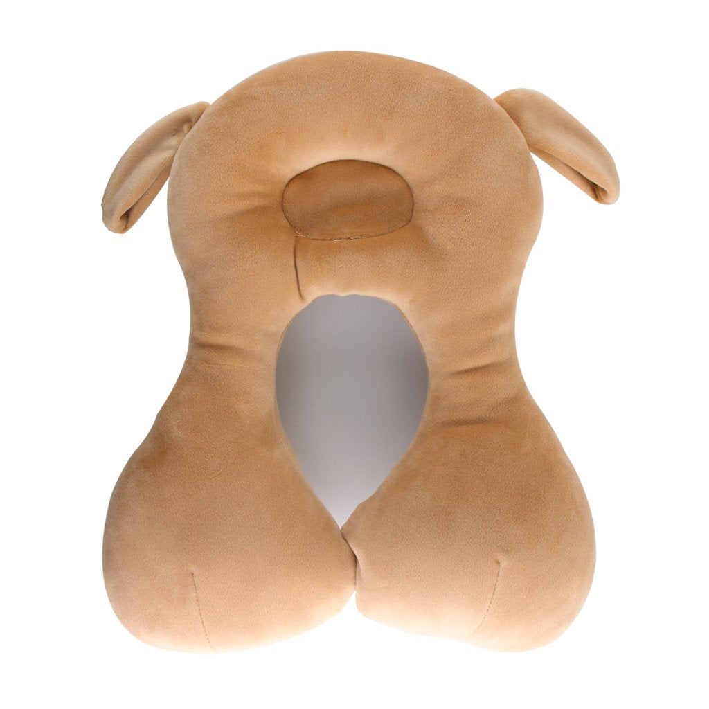 KAKIBLIN Baby Neck Pillow, Upgraded Baby Support Pillow,Head Pillows for Carseat, Newborn Neck Support for Car Seat,Pushchair,Travel(Brown)