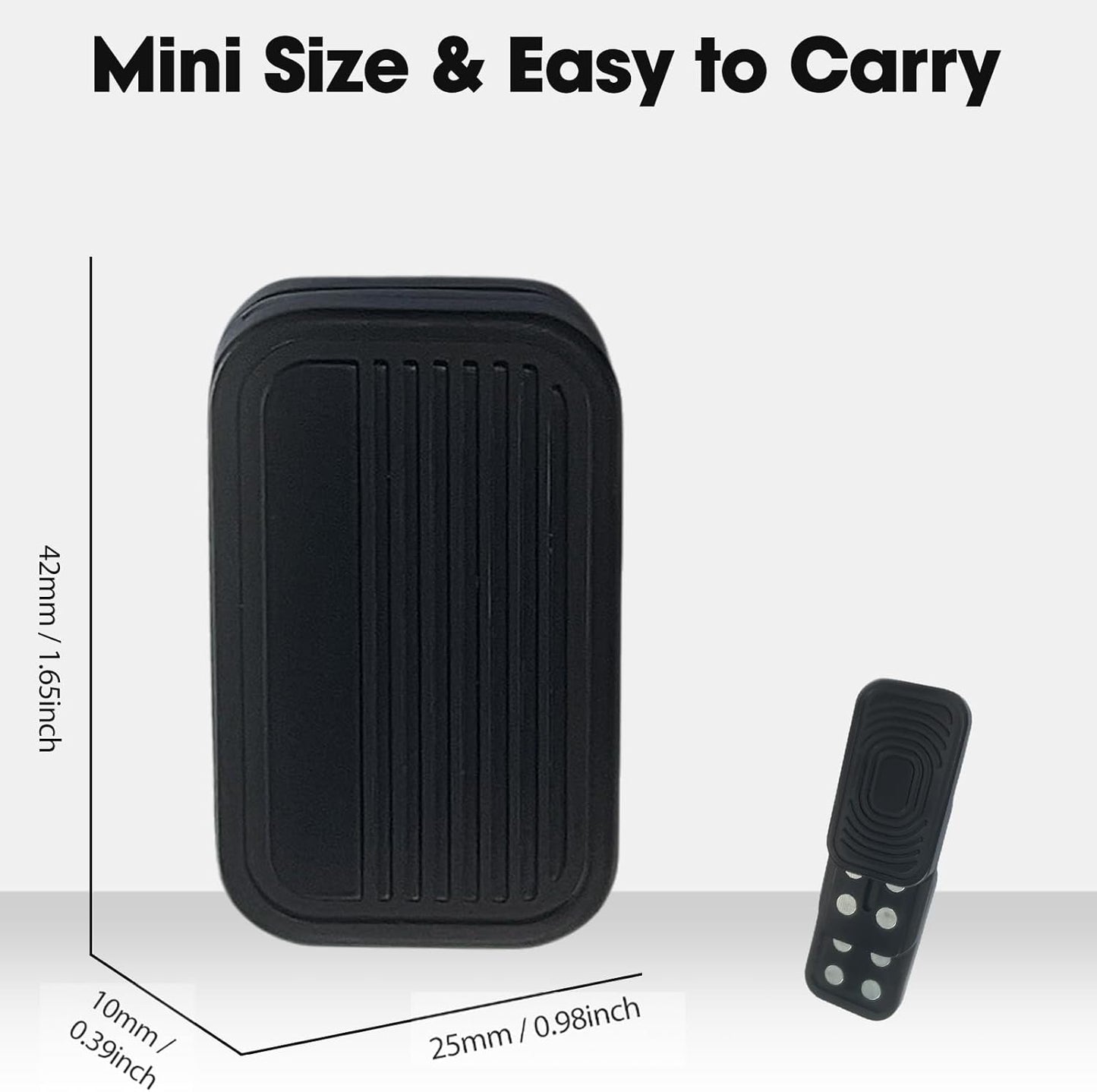 Fidget Slider 3 Pack, Magnetic Metal Fidget Toys Haptic Poker Card, EDC Fidget Toys for Adults,Relieve Stress Anxiety ADHD (Black)