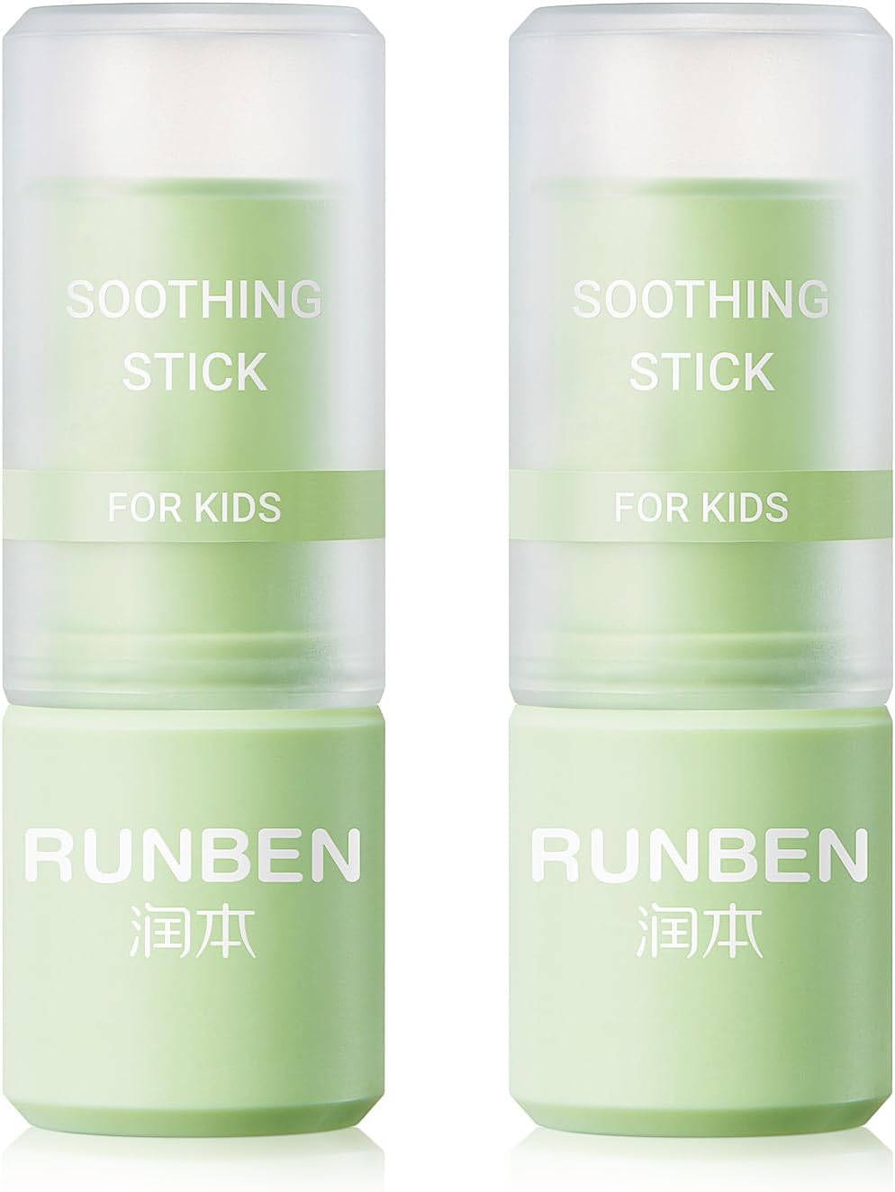 RUNBEN 2Pcs Mosquito Bite Itch Relief Stick, Anti Itch Cream Stick from Bug Bite, Itch Relief for Baby Kids, Summer Camping Essentials, Plant-Based, Travel-Pocket Size
