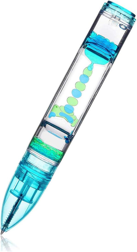 YUE ACTION Liquid Motion Timer Pen / Liquid Timer Pen / Multi Colored Fidget Pen for Desk Toys, Novelty Gift ,Novelty Toy, Single Pack