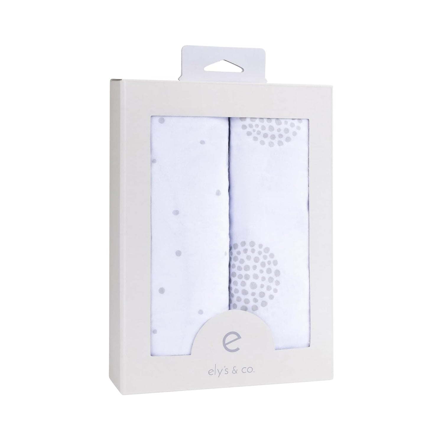 Changing Pad Covers - Cradle Sheets 2-Pack - 100% Jersey Cotton for Baby Boy or Baby Girl (Grey Dottie)