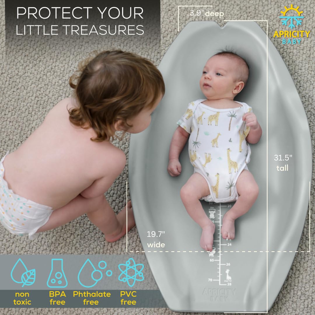 Apricity Baby Changing Pod -Sage- Waterproof Non-Slip Changing Pad Easy-to-Clean Diaper Changing Station for Dresser Tops Large Portable Wipeable Changing Pad for Newborns to Toddlers Diaper Changer