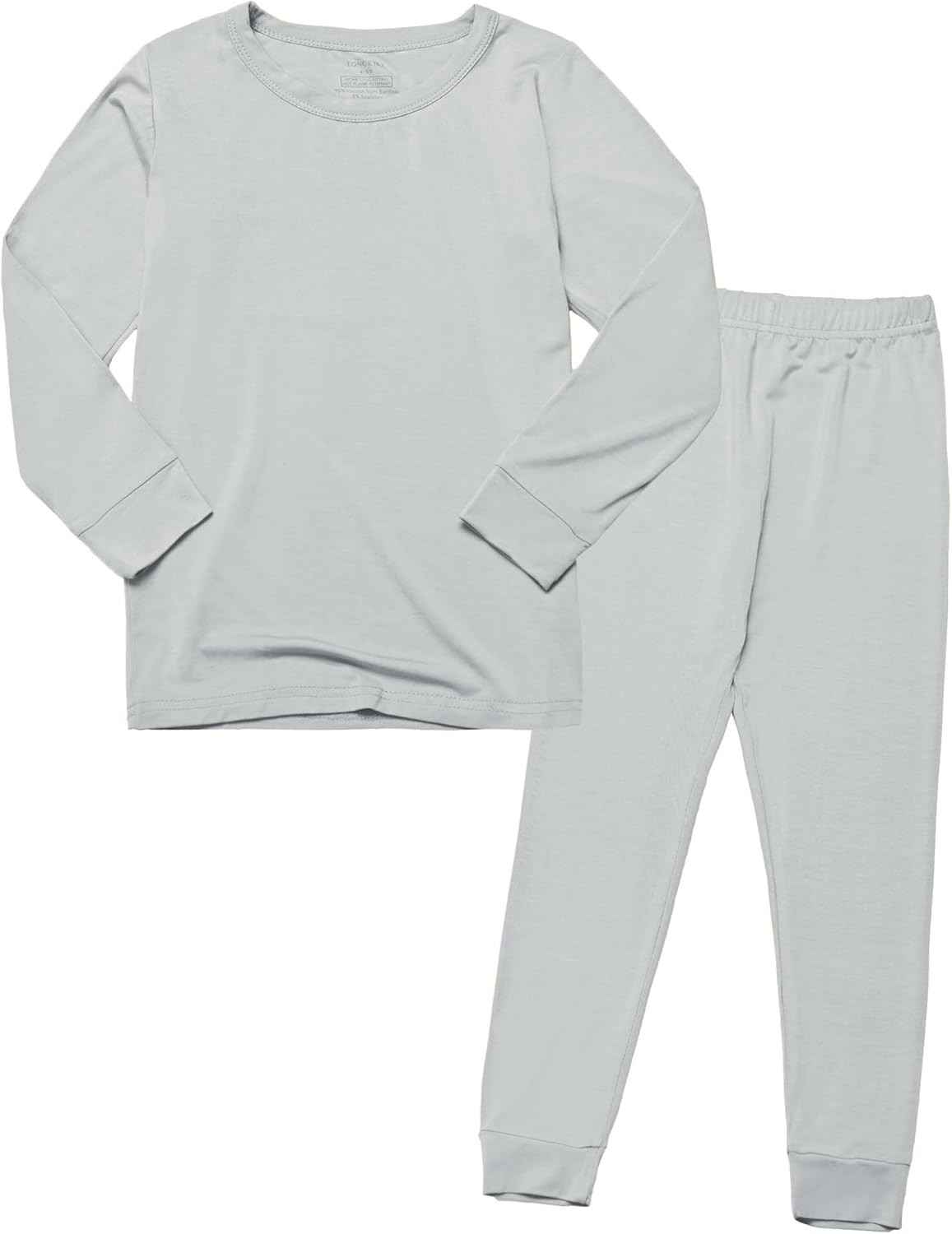 BABY 2T-10Y Toddler Kids Girls Boys Soft Comfy Viscose 2pcs Set Long Sleeve Plain Shirts and Pants Sets