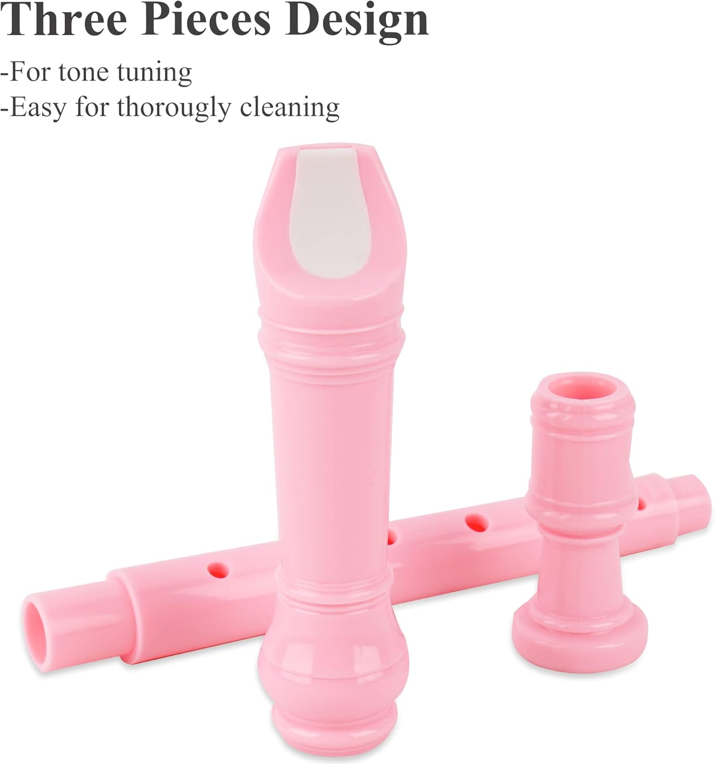 Recorder Instrument for Beginner Kids Adults,8-Hole Soprano Descant Recorder Music Flute with with Cleaning Rod & Leather Case For School Student Home Entertainment(2-Flamingo)