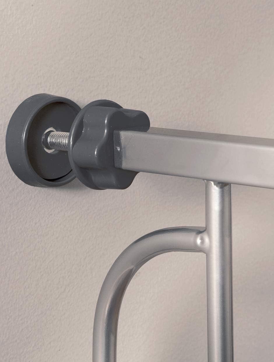 Regalo Easy Step Extra Tall Walk Thru Baby Gate, Bonus Kit, Includes 4-Inch Extension Kit, 1 Pack of Pressure Mount Kit and Wall Mount Kit, Platinum