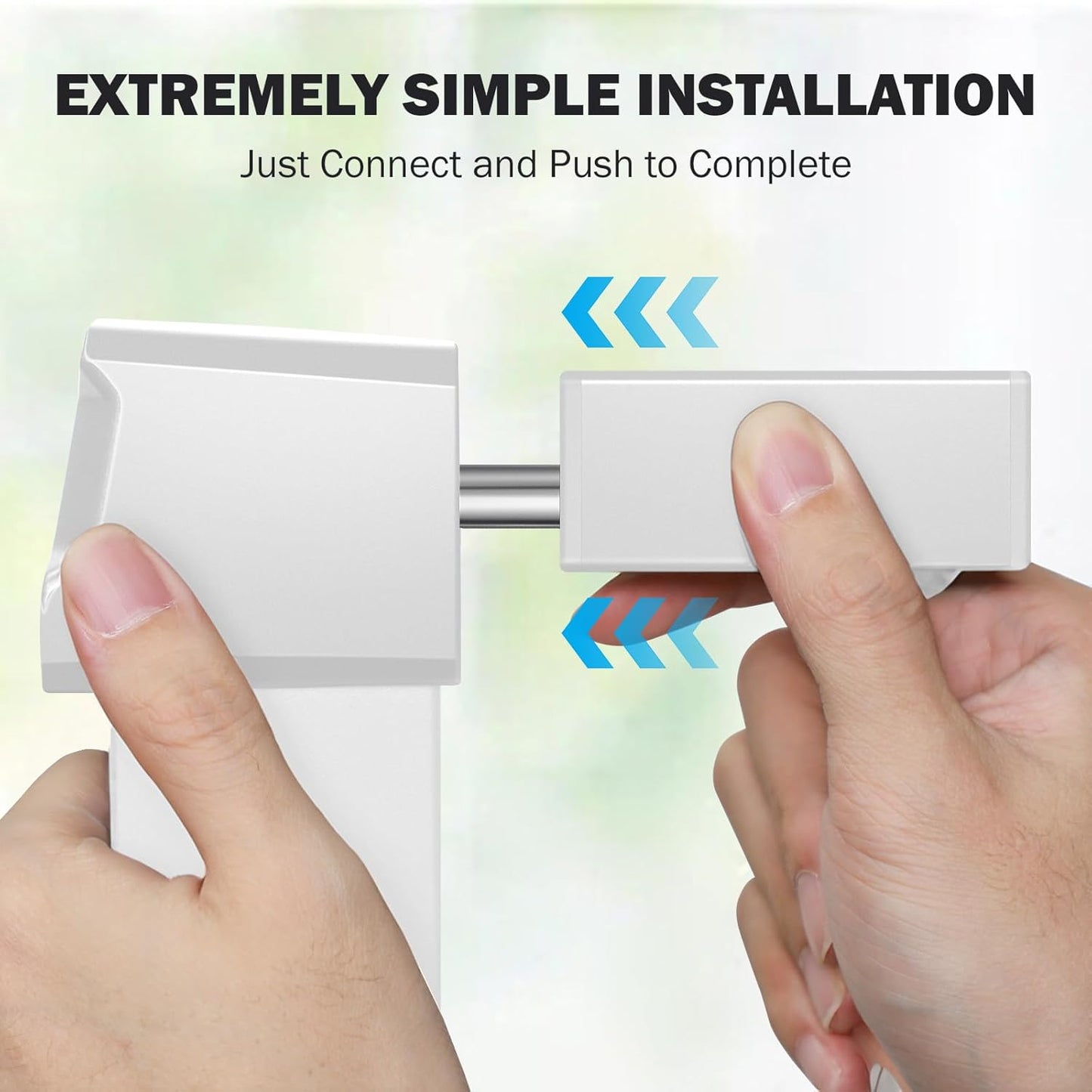 Baby Gate Extentions White - 30" Tall Extra Wide Dog Gate Extender, 2.75" Width Pet Door Accessories for Doorway & Stairs, Pressure Mounted Indoor Satefy Gates No Drilling