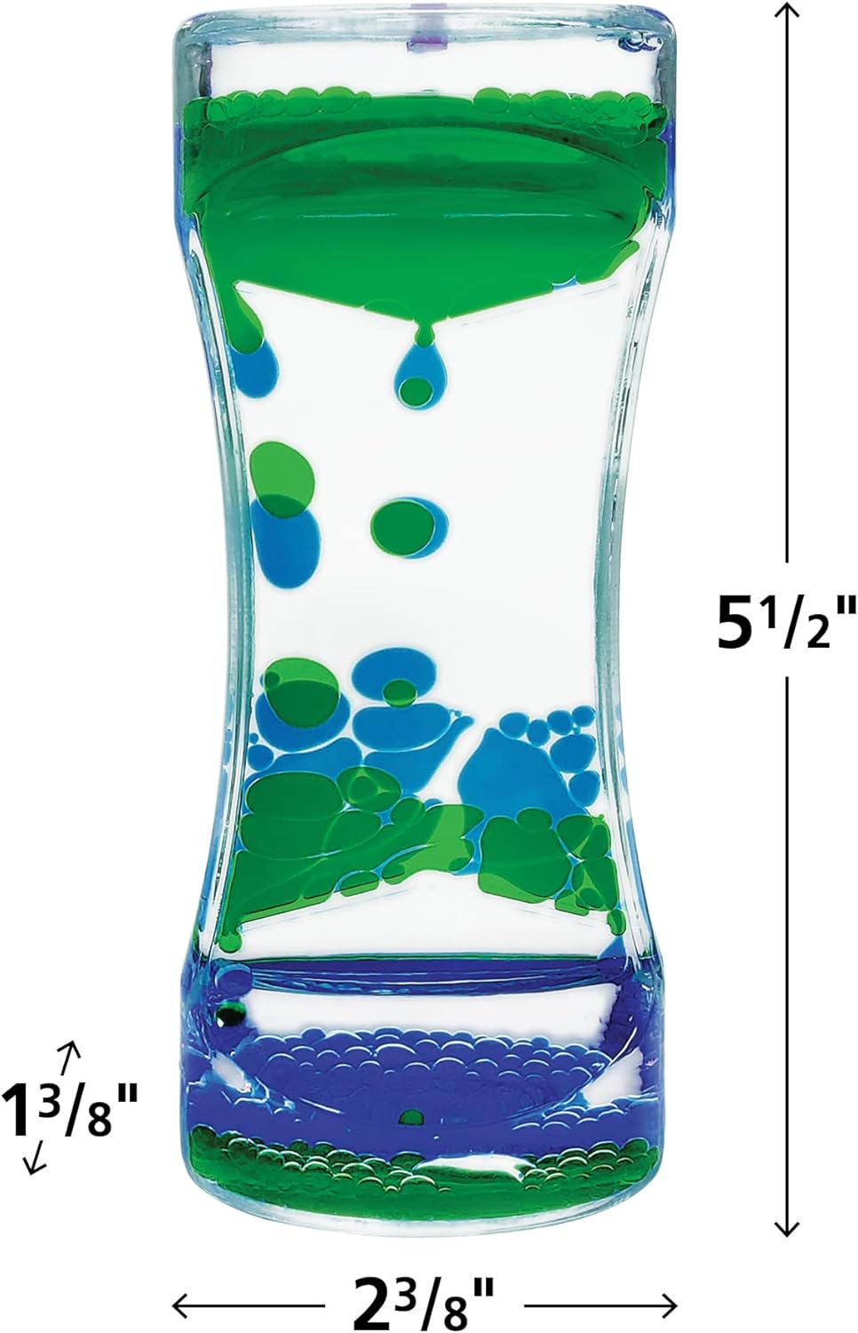 Green & Blue Liquid Motion Bubbler