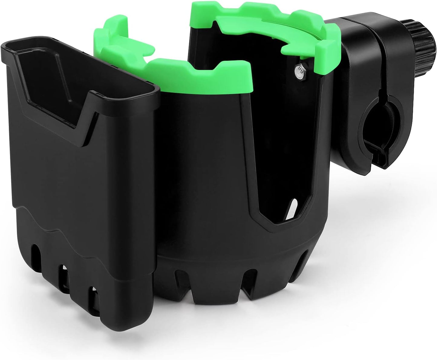 Accmor Stroller Cup Holder with Phone Holder, Universal Cup Holder, Bike Cup Holder, 360° Rotatable Large Caliber Drinks Holder for Stroller, Bike, Wheelchair, Walker