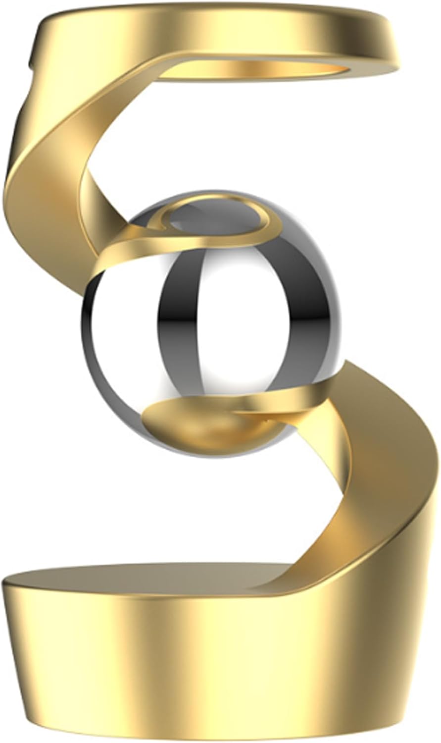 Fidget Toys, Metal ADHD Desk Spinning Toys for Adults Kids Boys Girls, Quite Fidget Sensory Toys for Party Favors, Stocking Stuffers, Classroom Prizes (Gold-Silver)