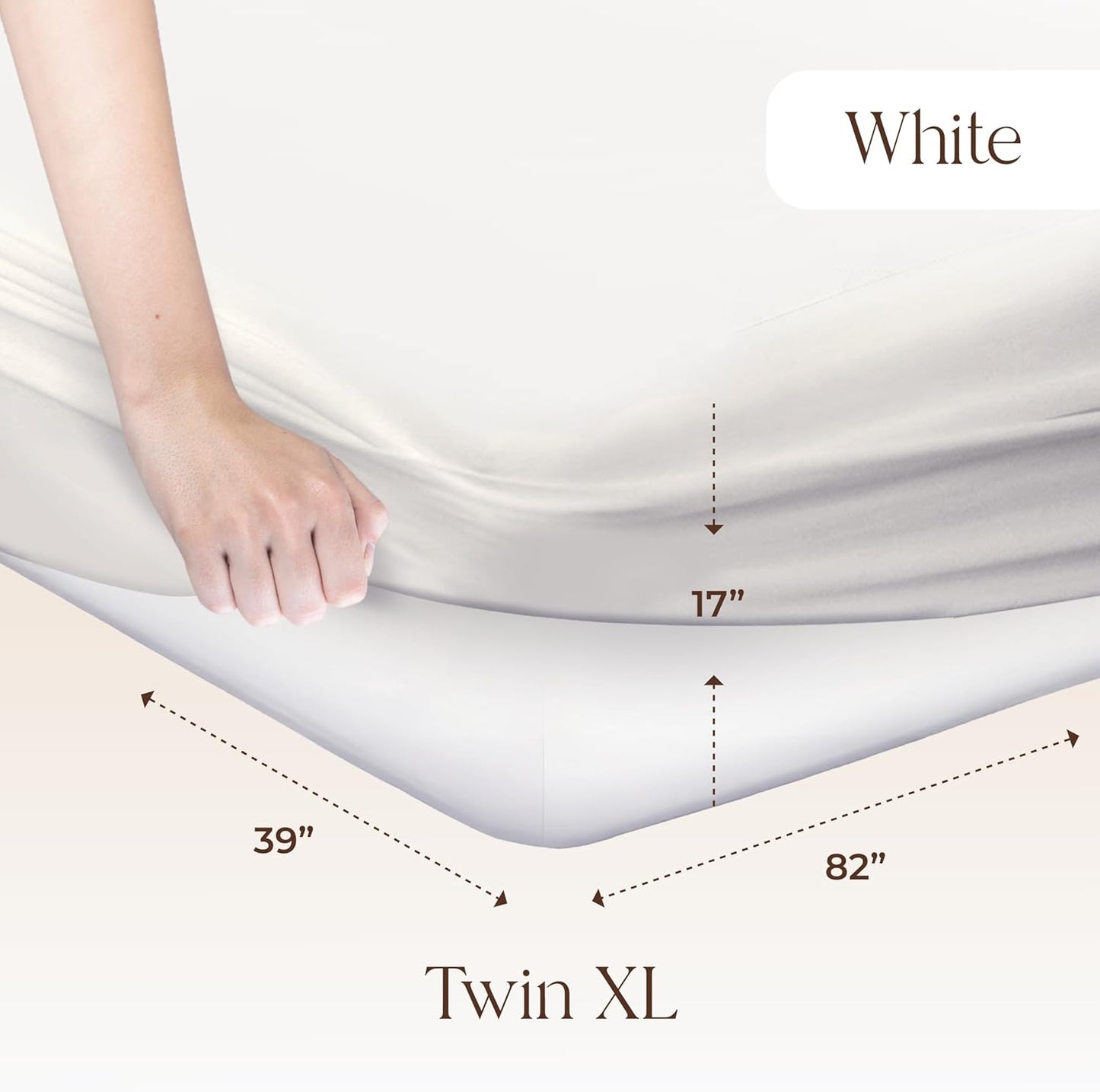 Organic Waterproof Mattress Protector Twin XL - 100% Waterproof Mattress Pad with Quiet & Breathable Triple Layer Protection - Fairtrade & GOTS Certified Durable Machine Washable Design (Twin XL)