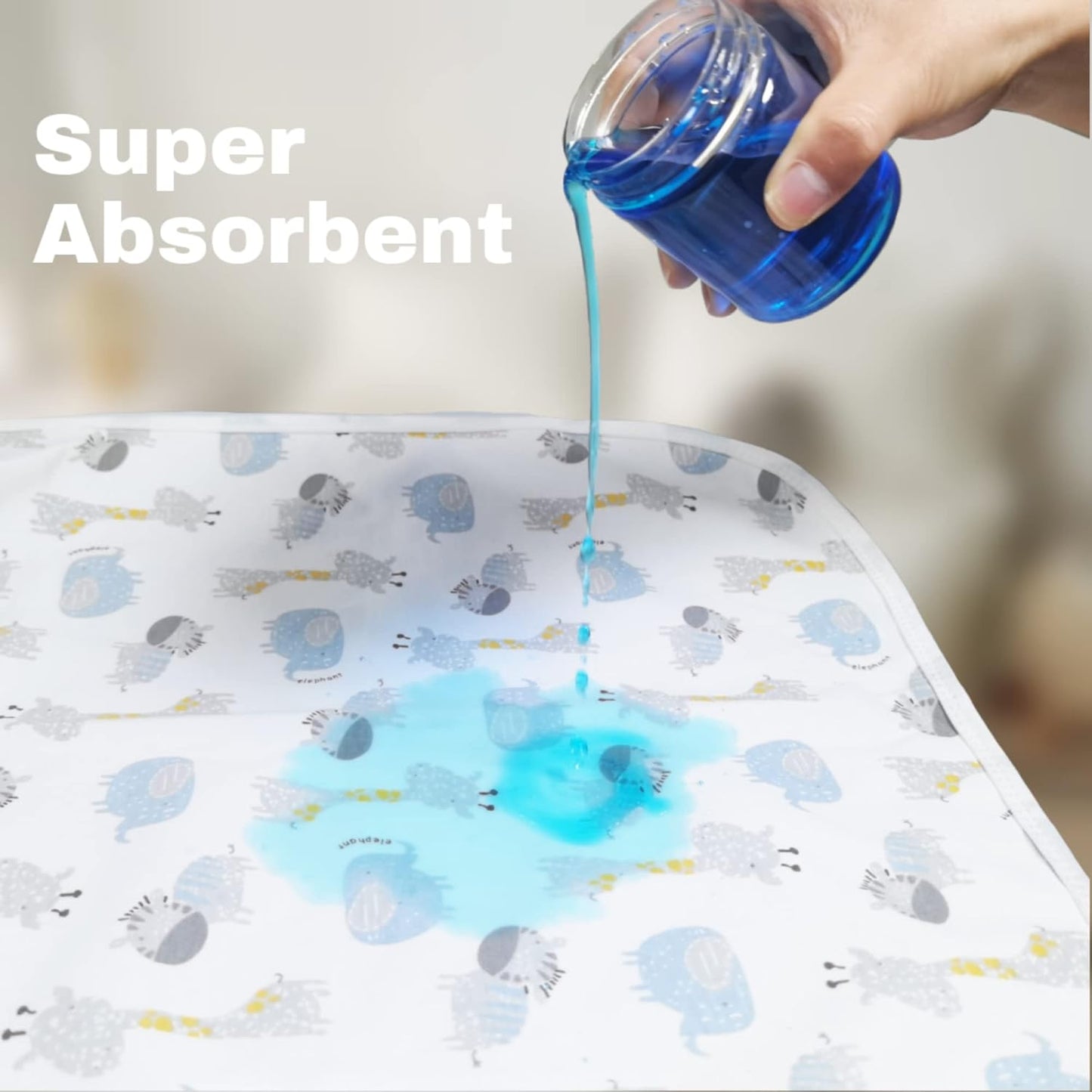 Large Baby Diaper Changing Pads Soft Cotton Waterproof Changing Pad for Baby 27.5X37.5 inches Underpads Mattress Mat Sheet Protector Portable Reusable Urine Mat for Travel Gear 2 Pack