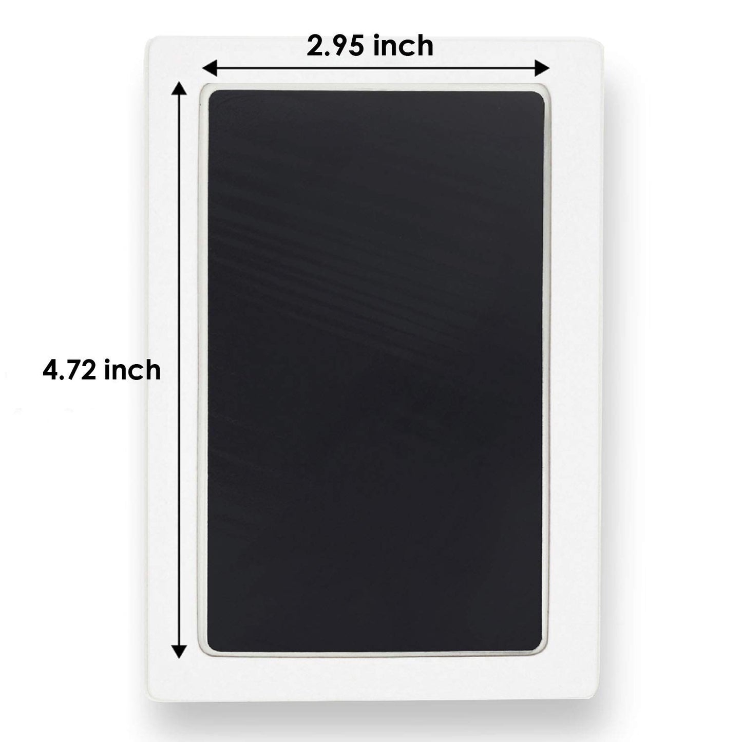 Large Clean Touch Ink Pad for Baby Handprints and Footprints – Inkless Infant Hand & Foot Stamp – Safe for Babies, Doesn’t Touch Skin – Perfect Family Memory or Gift, Black Print Kit by Tiny Gifts