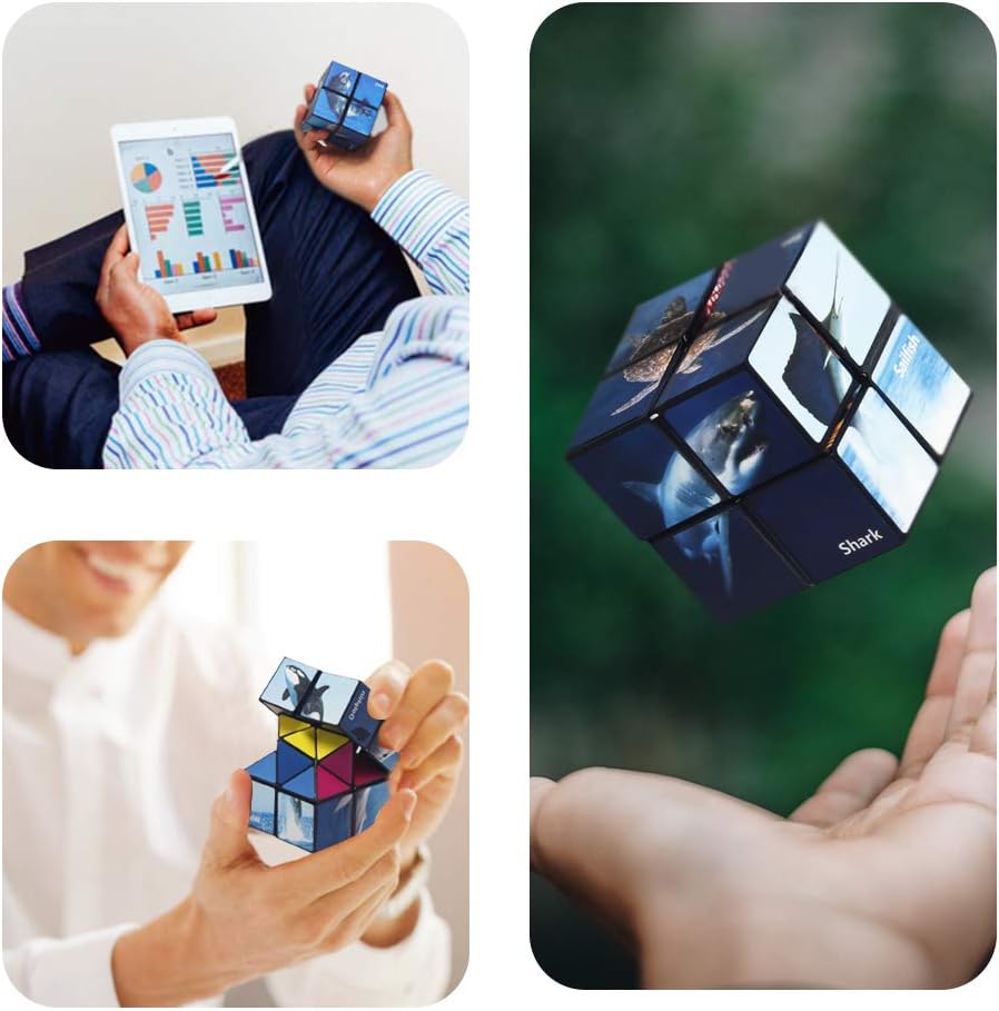 Star Cube Magic Cube Set, 2 in 1 Yoshimoto Cube for Kids and Adults, Toys for Boys and Girls Ages 8-12
