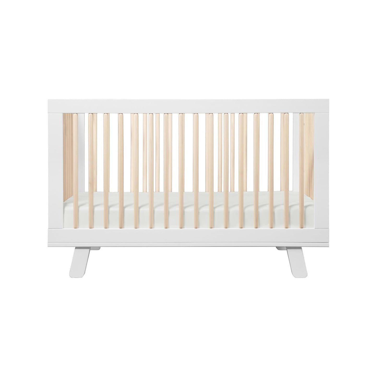 Babyletto Hudson 3-in-1 Convertible Baby Crib - GREENGUARD Gold Certified - Convertible Crib to Toddler Bed and Daybed - Baby Bed with 4 Adjustable Heights - Wooden Crib - Washed Natural