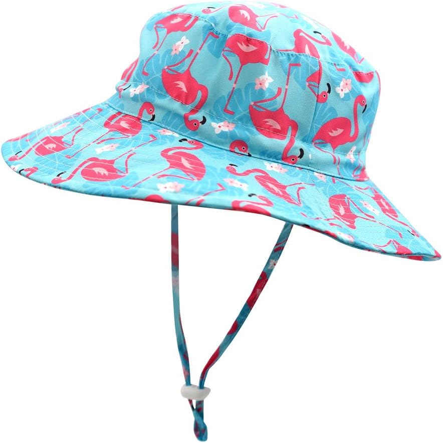 Home Prefer UPF50+ Wide Brim Sun Hat Boys Girls Sun Protection Hat Zoo Beach Swim Safari Bucket Hat for Baby Toddler Kid