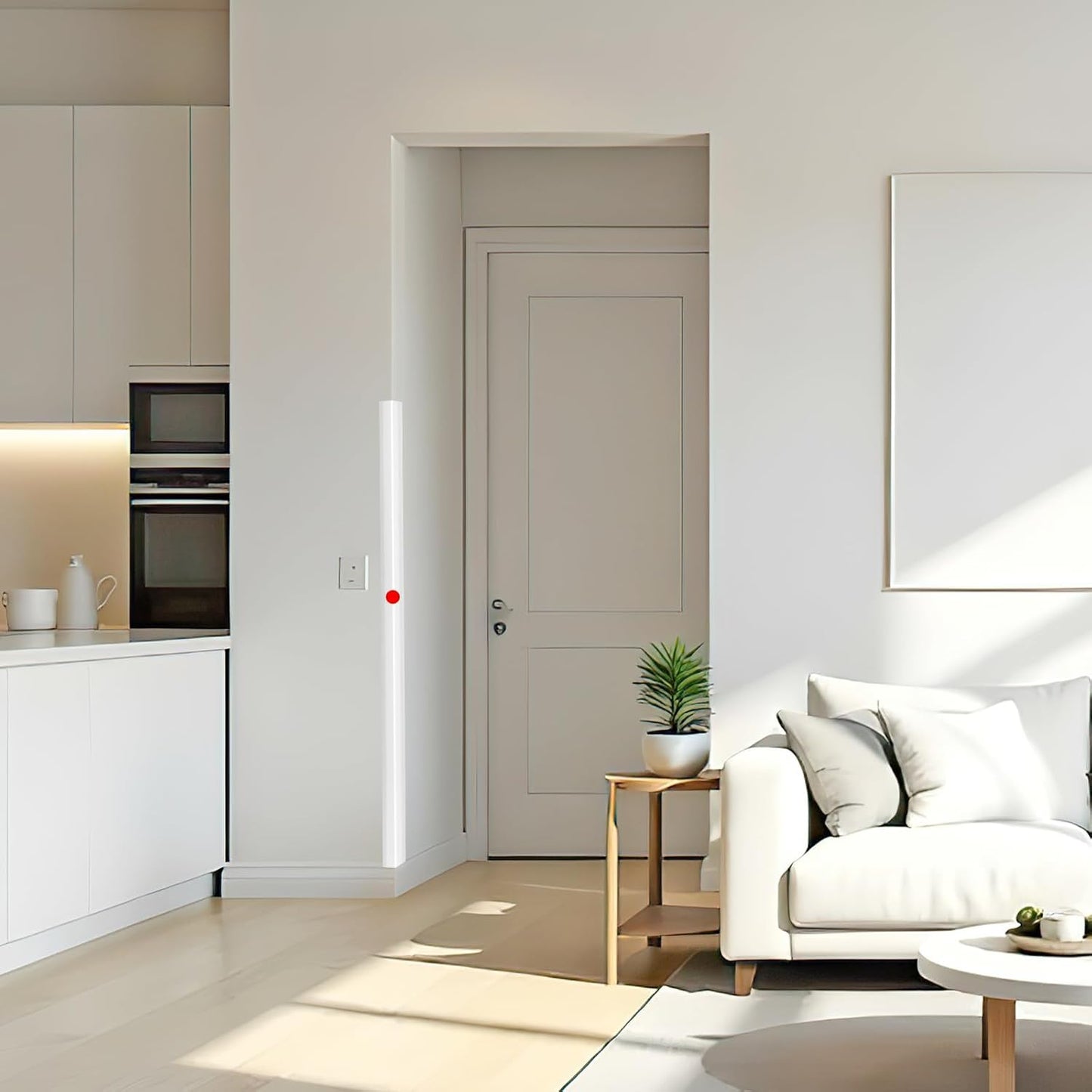 2PCS Wall Corner Protectors Guards - Self Adhesive Corner Protector & Corner Guards for Walls Edge Protection, Easy to Apply - No Tools Needed(Pure White, 31.5"x1.18")