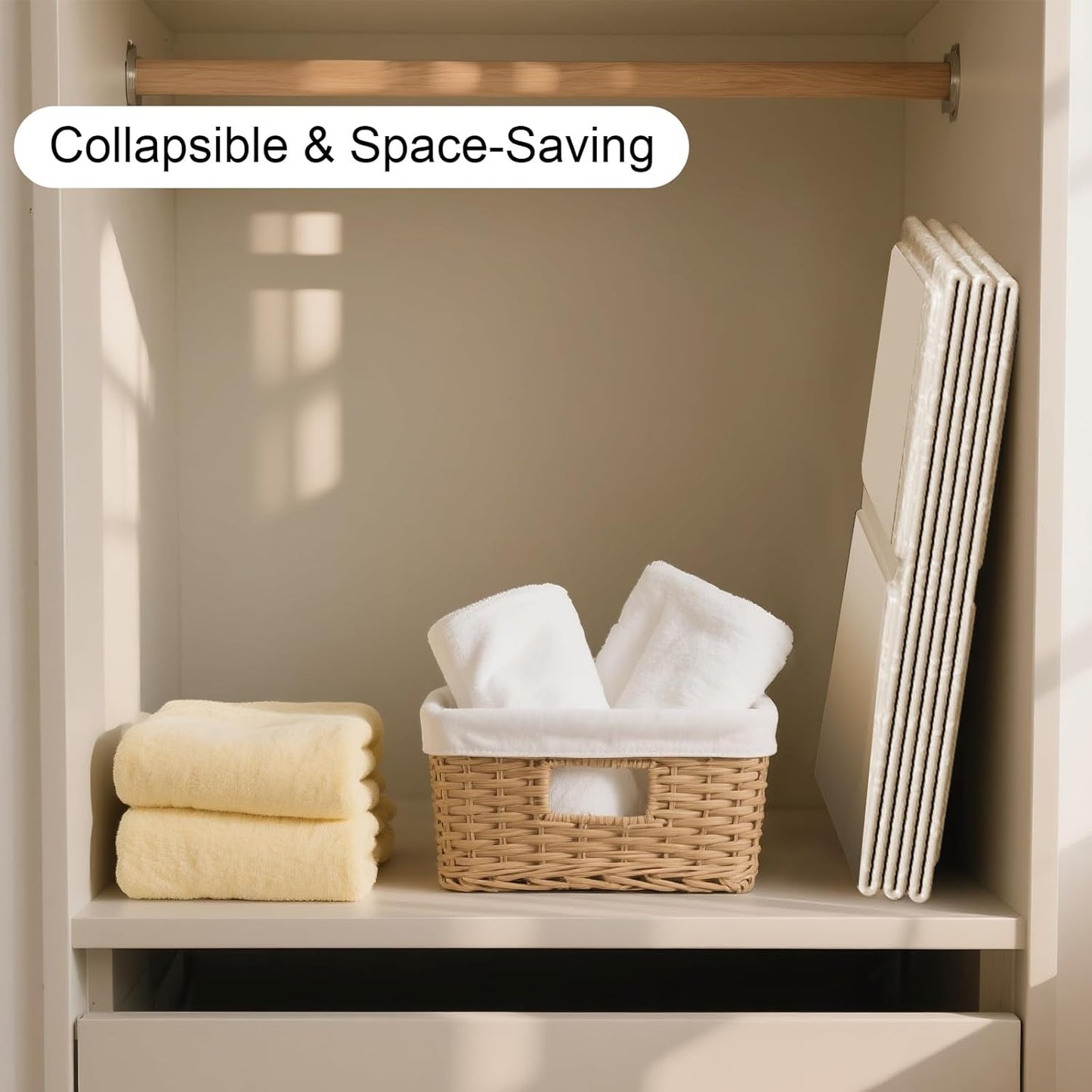 Collapsible Baby Bathtub, Portable & Foldable Bathtub for Newborns to Toddlers, Easy to Store, Lightweight for Home & Travel, SpaceSaver Baby Tubs for Kids