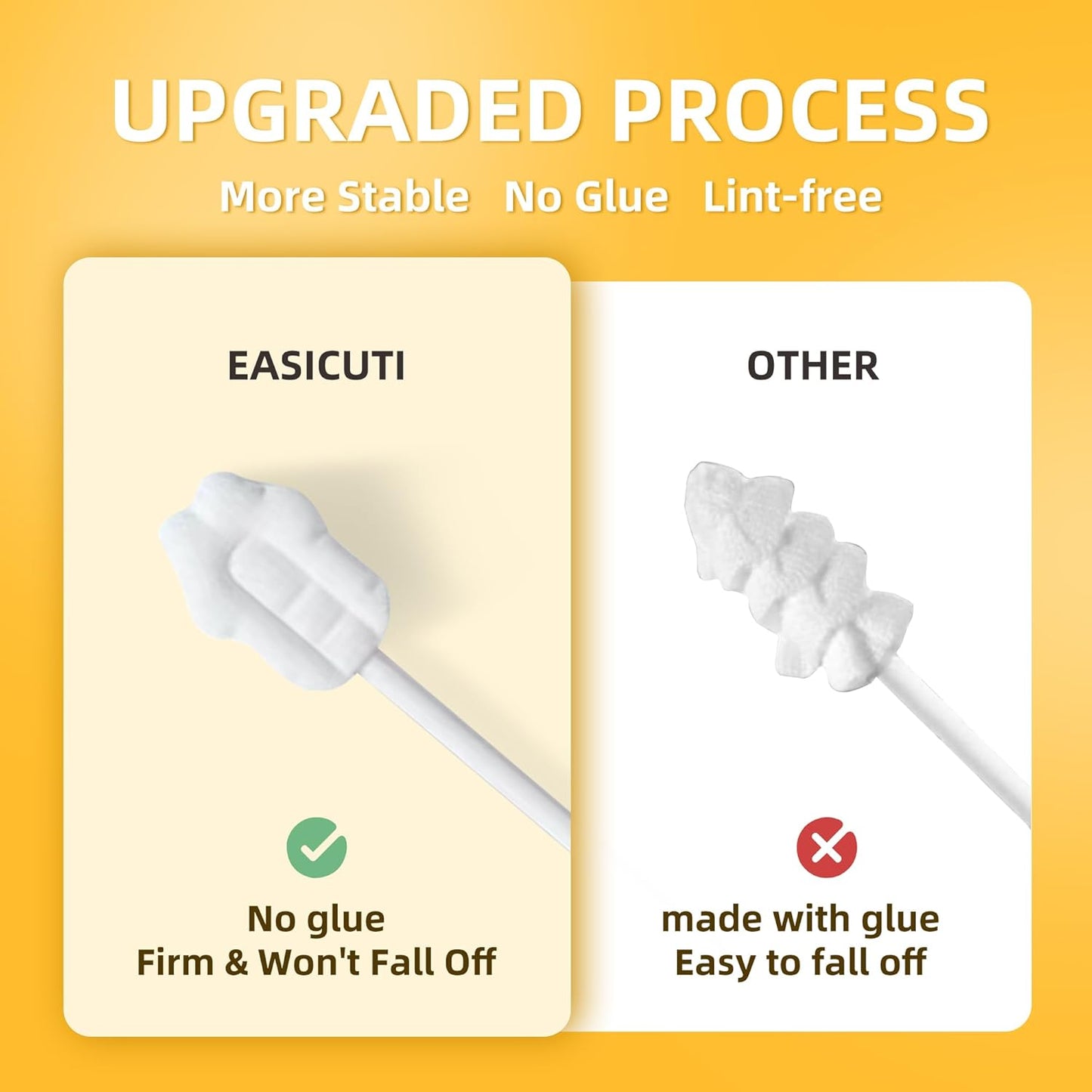 EASICUTI Upgrade Baby Tongue Cleaner, 52PCS Newborn Baby Toothbrush, Baby Oral Cleaner, Disposable Infant Toothbrush Baby Mouth Cleaner, Gum Cleaner Stick Dental Care for 0-36M+ 2 Finger Toothbrush