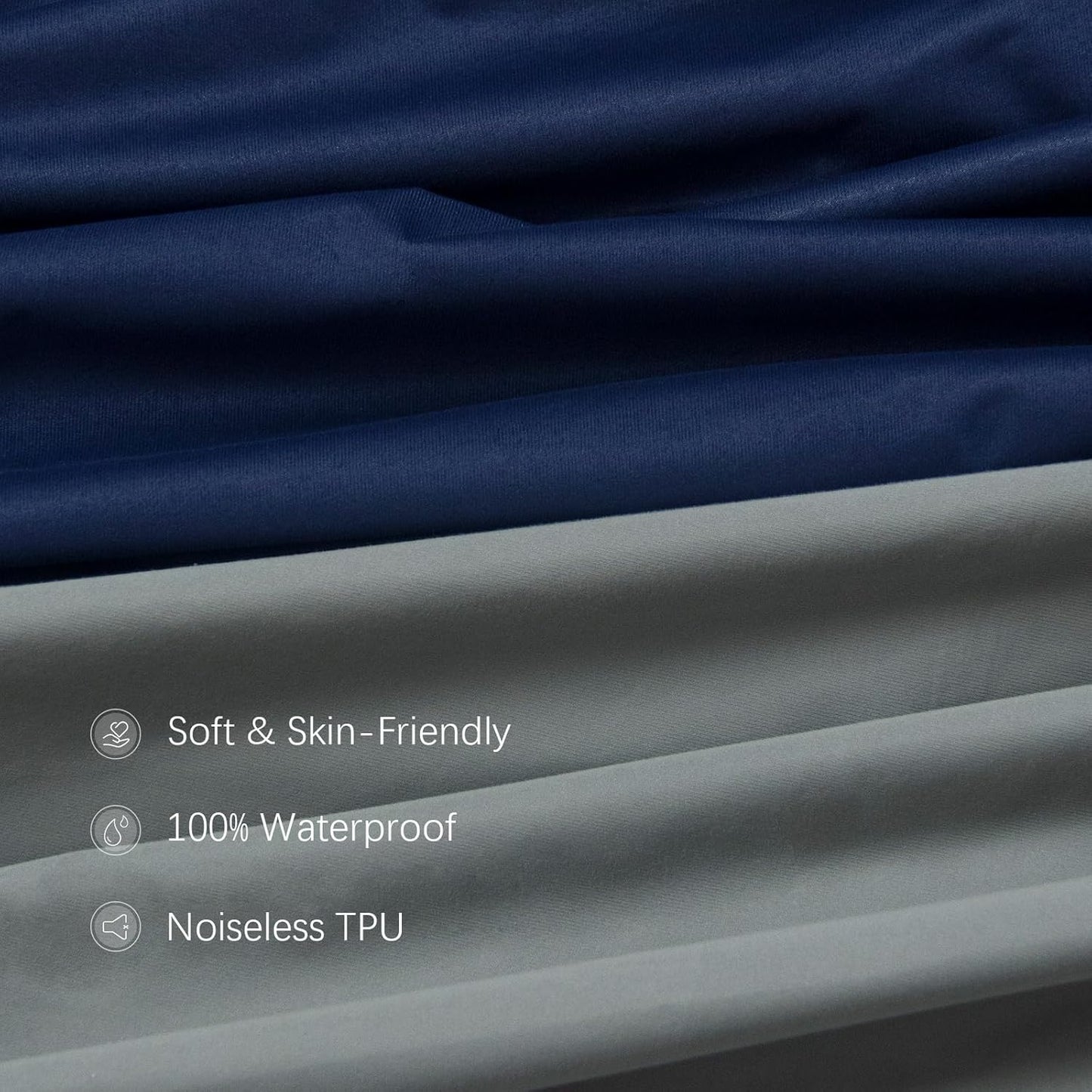 Biloban Mini Crib Sheets Fitted Waterproof 38'' x 24'', 2 Pack Mattress Protector Cover Fits for Dream on Me/Newton Mini Crib Mattress, Portable Sheet for Boys & Girl