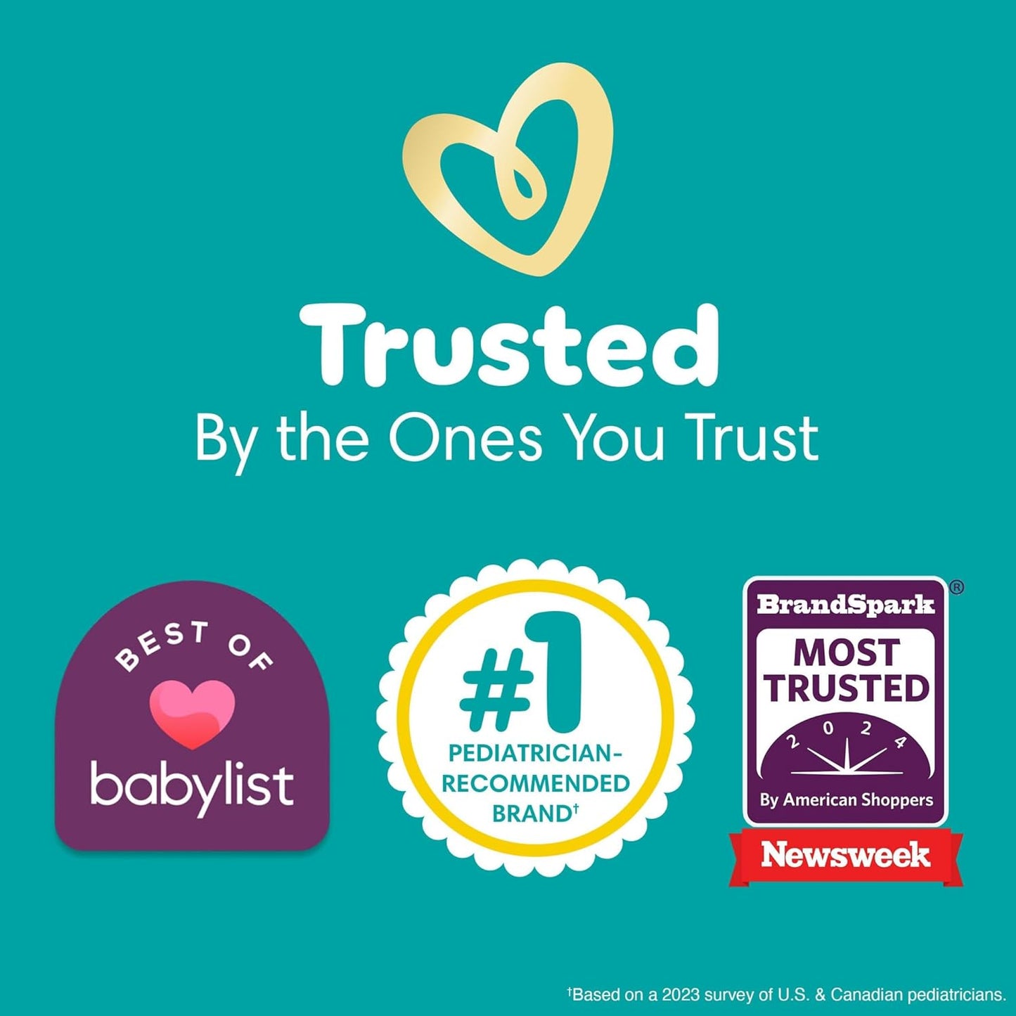 Pampers Baby Diapers - Swaddlers - Size 1, 96 Count, Ultra Absorbent Disposable Infant Diaper