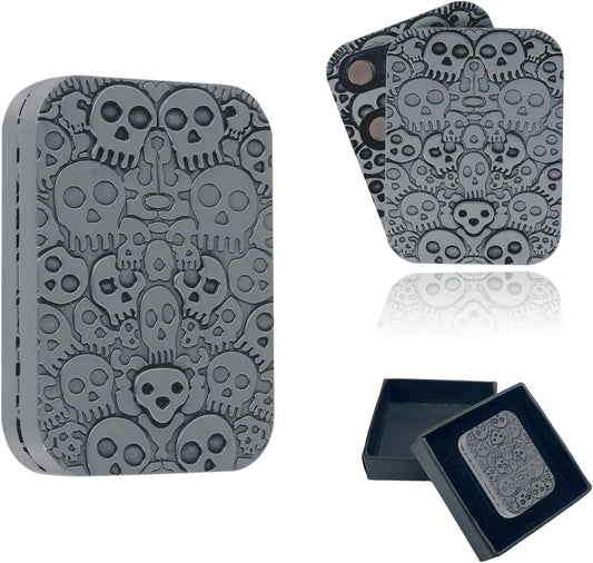 Fidget Slider Metal Fidget Toys for Adults Haptic Slider EDC Haptic Fidget Haptic Coin Stress Relief Birthday Gift for Men(Short)…