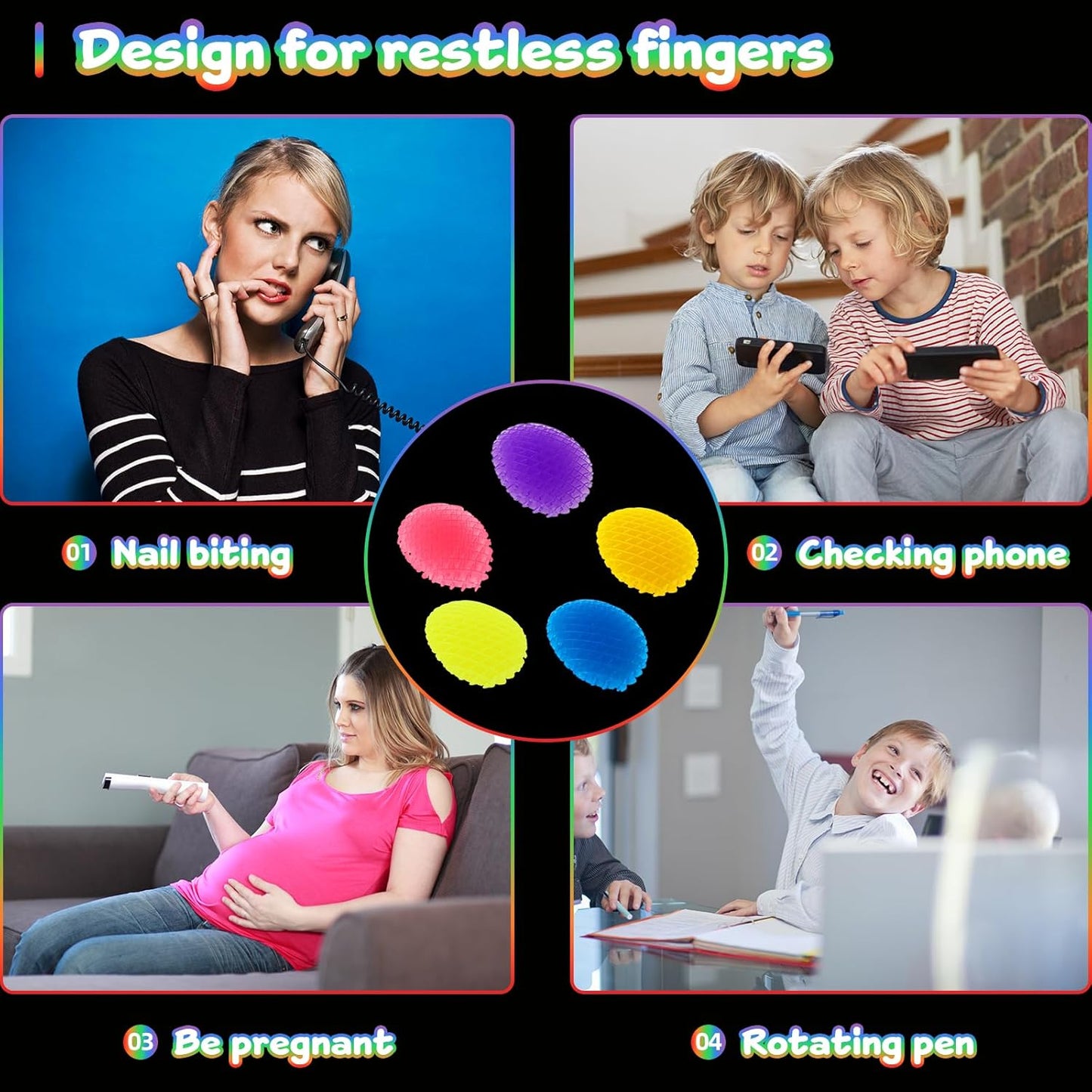 Night Glow Worm Fidget Toy, Funny Pocket Fidget Toy, Stress Relief Toy, Resistance Fidget Toys Sensory Stress Anxiety Relief Toys for Kids Adults (Green)