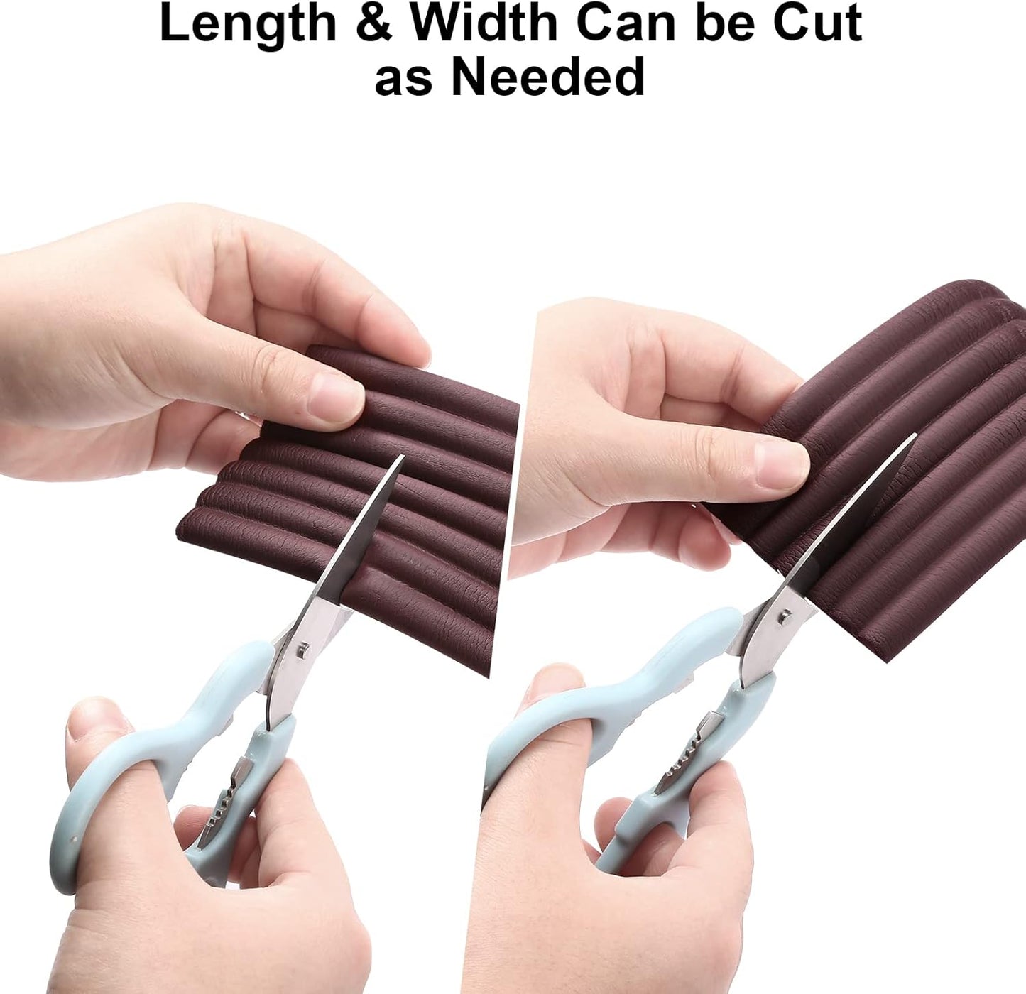 Upgrade Baby Proofing Edge Corner Protector, 16.4ft Edge Guards Padding with 3M Adhesive, Extra-Wide Soft Rubber Foam Padding, Furniture,Sharp Edge Safety Corner Edge Bumper Guard- Brown