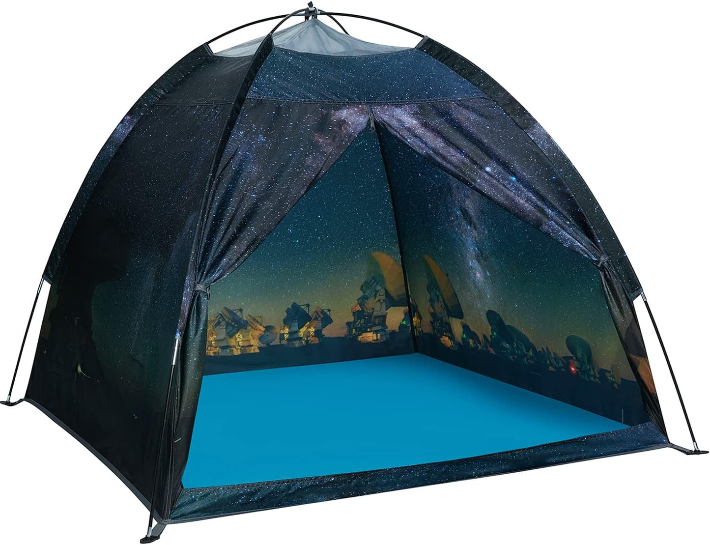 Magnetic Kids Play Tent - Imaginative Popup Space Tent for Indoor/Outdoor Fun - Galaxy Dome Playhouse for Boys & Girls - Perfect Kid's Gift - 47" x 47" x 43"