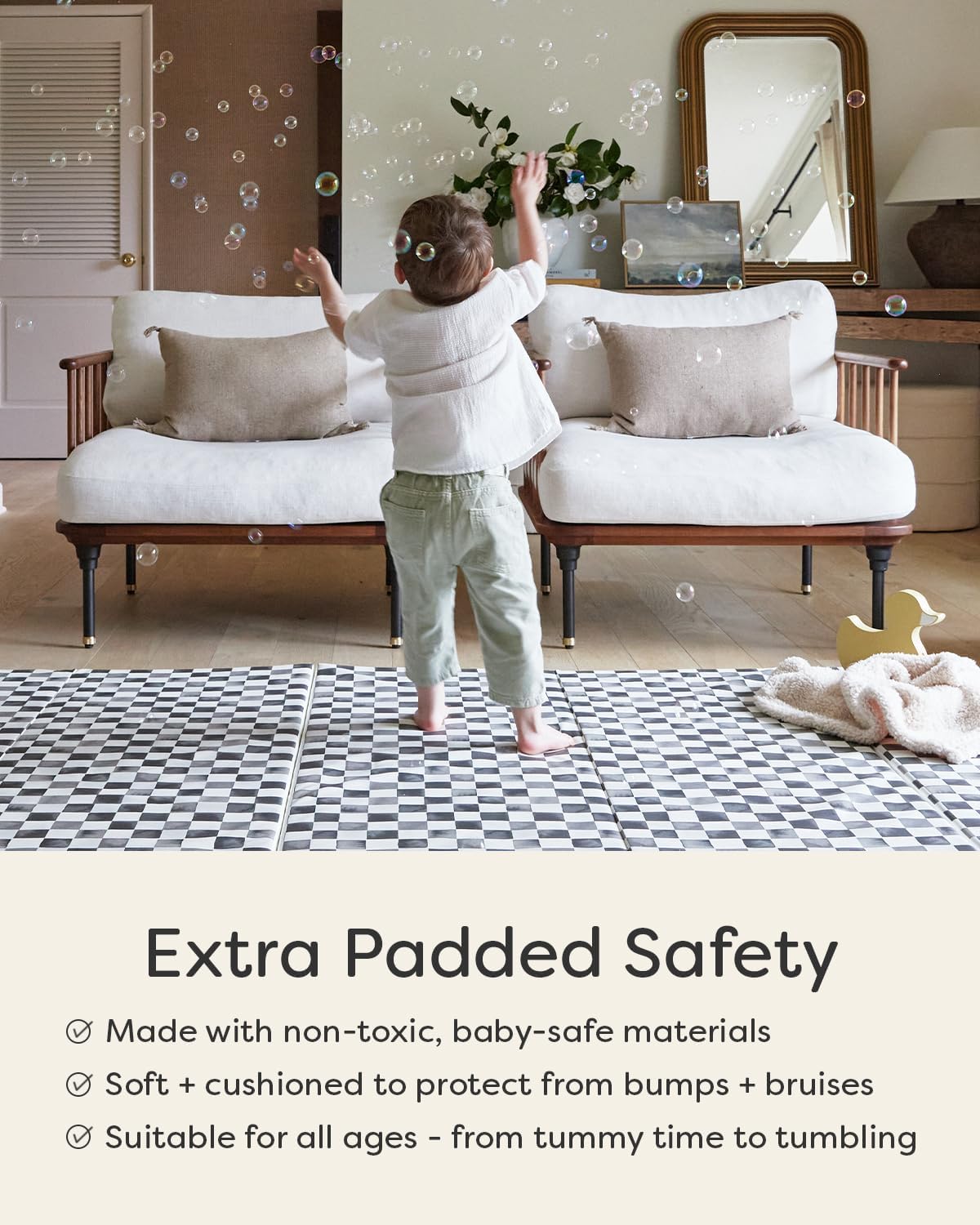 Foldable Baby Tumbling Mat – Foldable Kids Play Mat | Durable, Stylish, and Cushioned Design