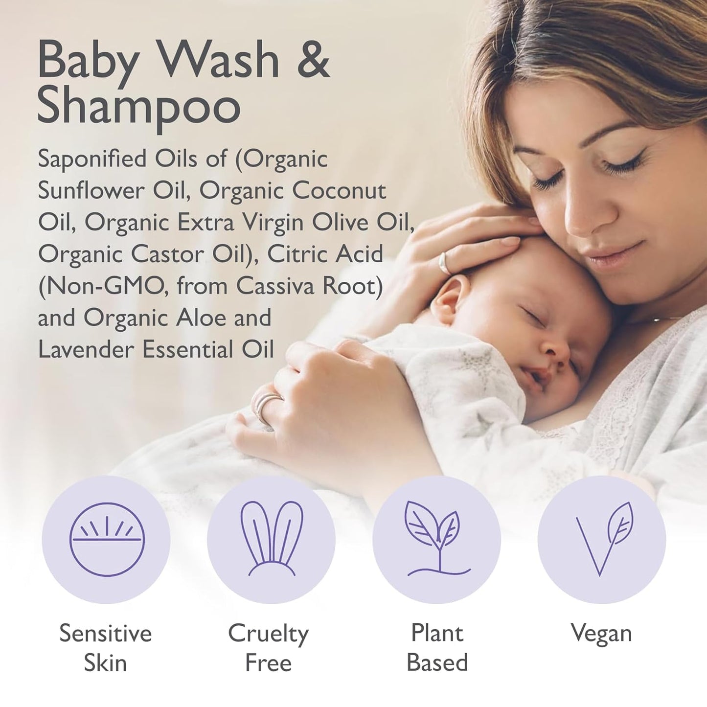 SoCal Suds & Company 2oz Organic Baby Wash & Shampoo - Lavender