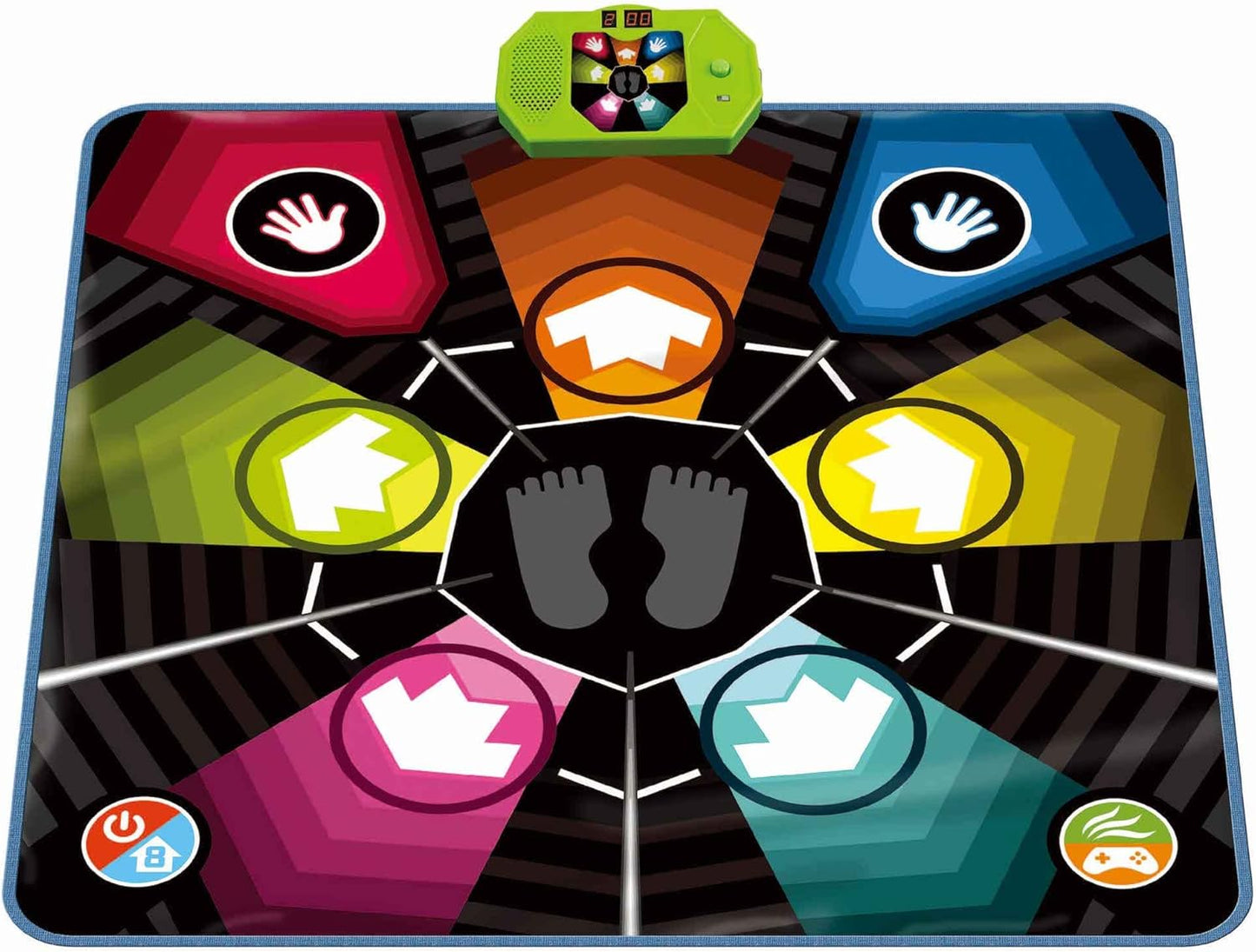 Dance Mat, Electronic Educational Toys for Kids Age 3-12, Musical Dancing Challenge Pad Game with LED Lights, AUX or Built in Music, Party Toys for Girls Boys Families