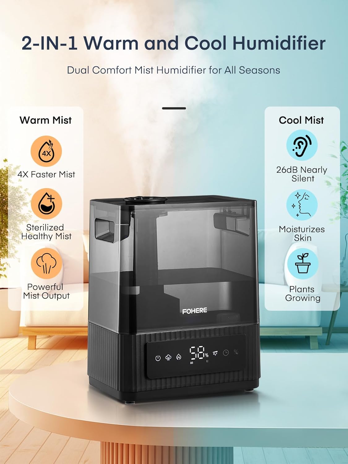 FOHERE Humidifier - Thumbnail 2