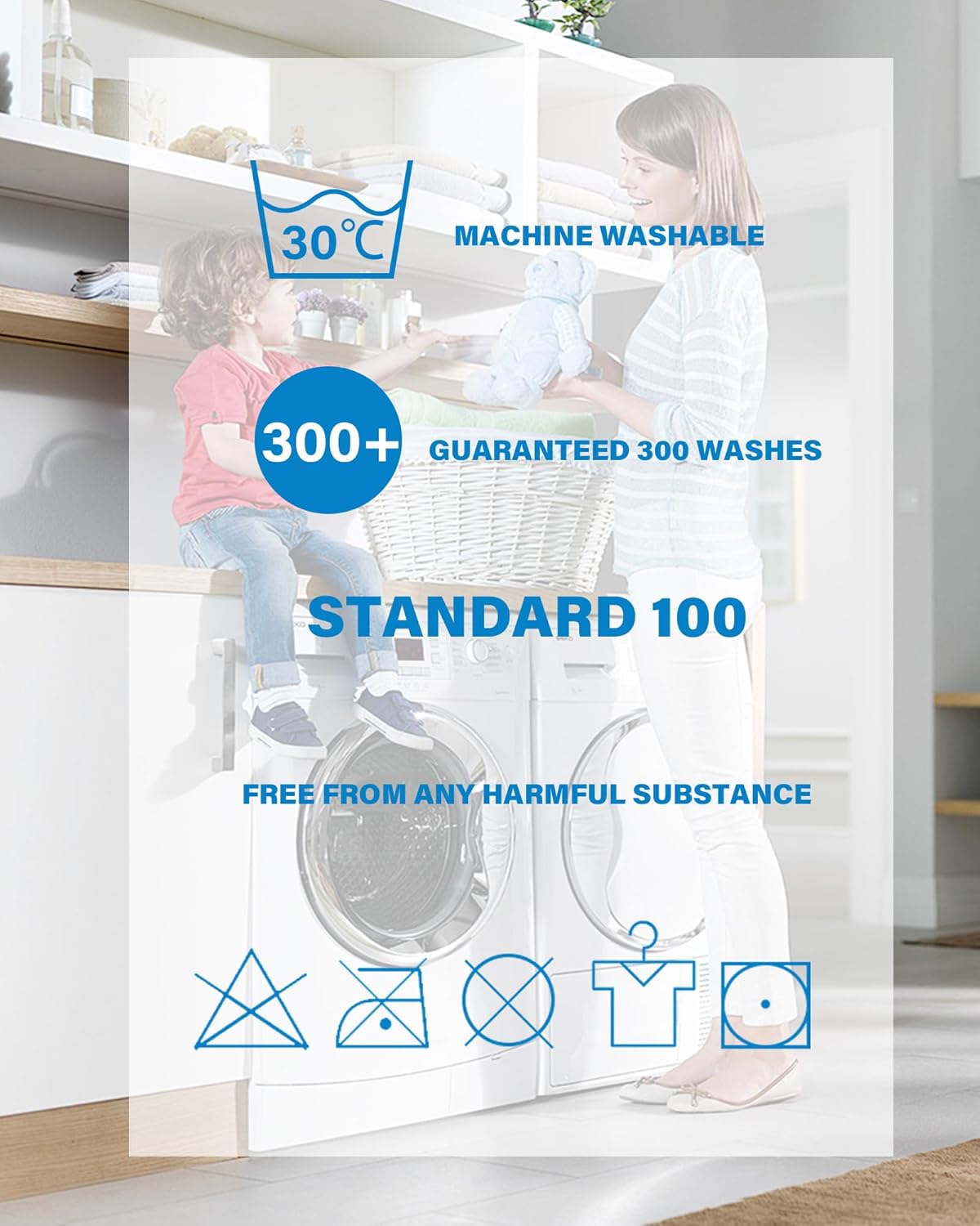 Washable Waterproof Incontinence Bed Pads - 34 x 36 Inch Reusable Underpad Sheet for Chair, Sofa and Mattress Protectors Pack of 3