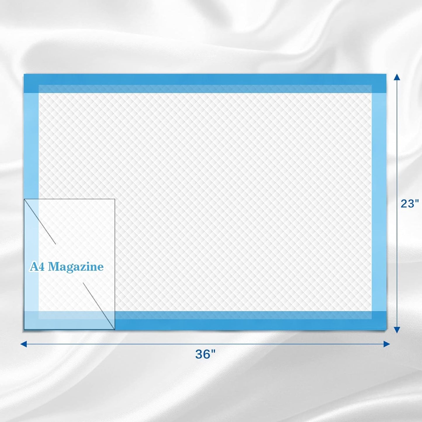 100 Count Disposable Beds Pads,23"x36" Waterproof Adults Incontinence Chucks Underpads,Absorbent Leakproof Pee Pads for Kids,Elderly,Extra Large Dog Puppy Training Pad,Baby Changing Liner