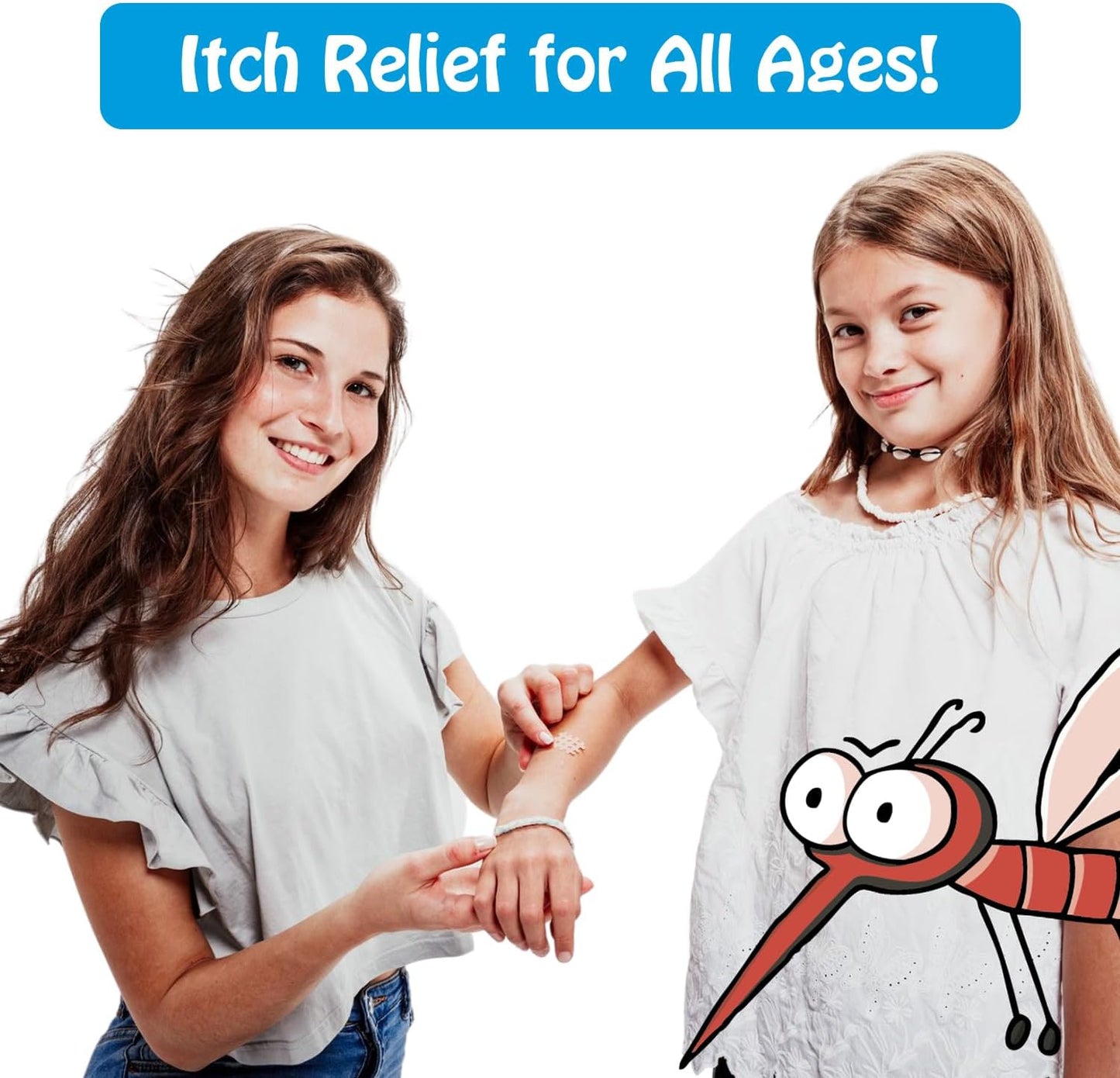 Moskinto, The Original Mosquito Itch Relief Patches for Kids & Adults, Bug Bite Patches Soothe Swelling & Itching Instantly, Anti Itch Bug Bite Relief, Suction Tool Alternative Travel Pack, 24 Count