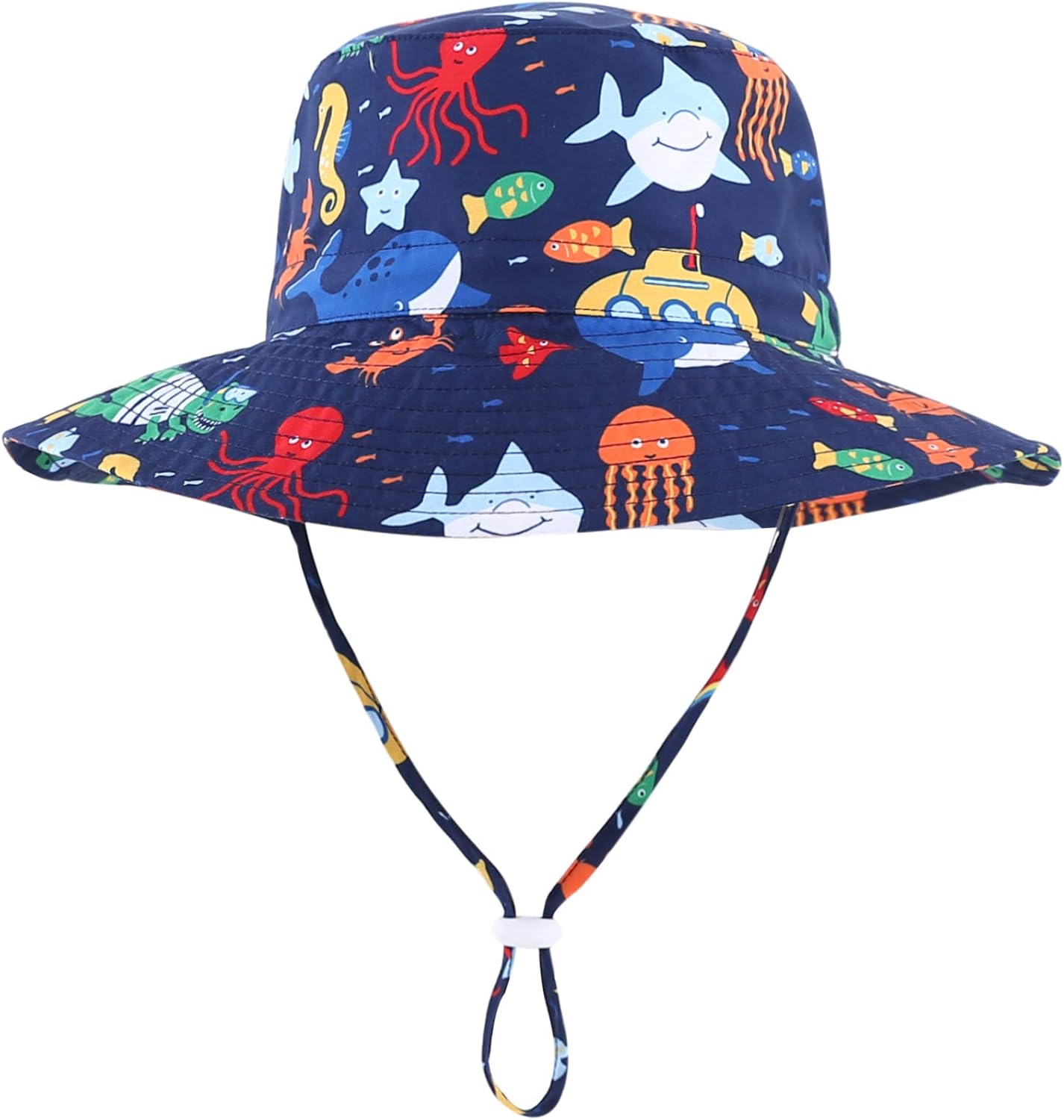 Home Prefer UPF50+ Wide Brim Sun Hat Boys Girls Sun Protection Hat Zoo Beach Swim Safari Bucket Hat for Baby Toddler Kid