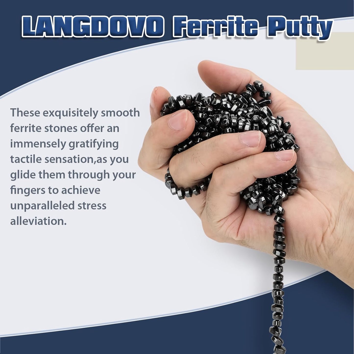 Magnetic Putty Over 600 Weak Magnetic Beads Fidget Ferrite Putty Crags Magnetic Stones Fun Quiet Magnetic Balls Fidget Toys for Office and Desk (Black)