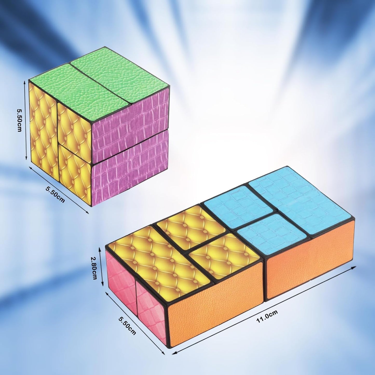 Fidget Toys Star Cube: Infinity Cubes Magic Cube Cool Stuff Gadgets Things Unique Birthday Gifts Boys Girls Kids Adults Anxiety Stress Relief Sensory Toy Fidget Blocks