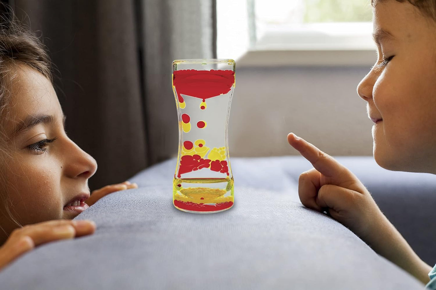 Red & Yellow Liquid Motion Bubbler