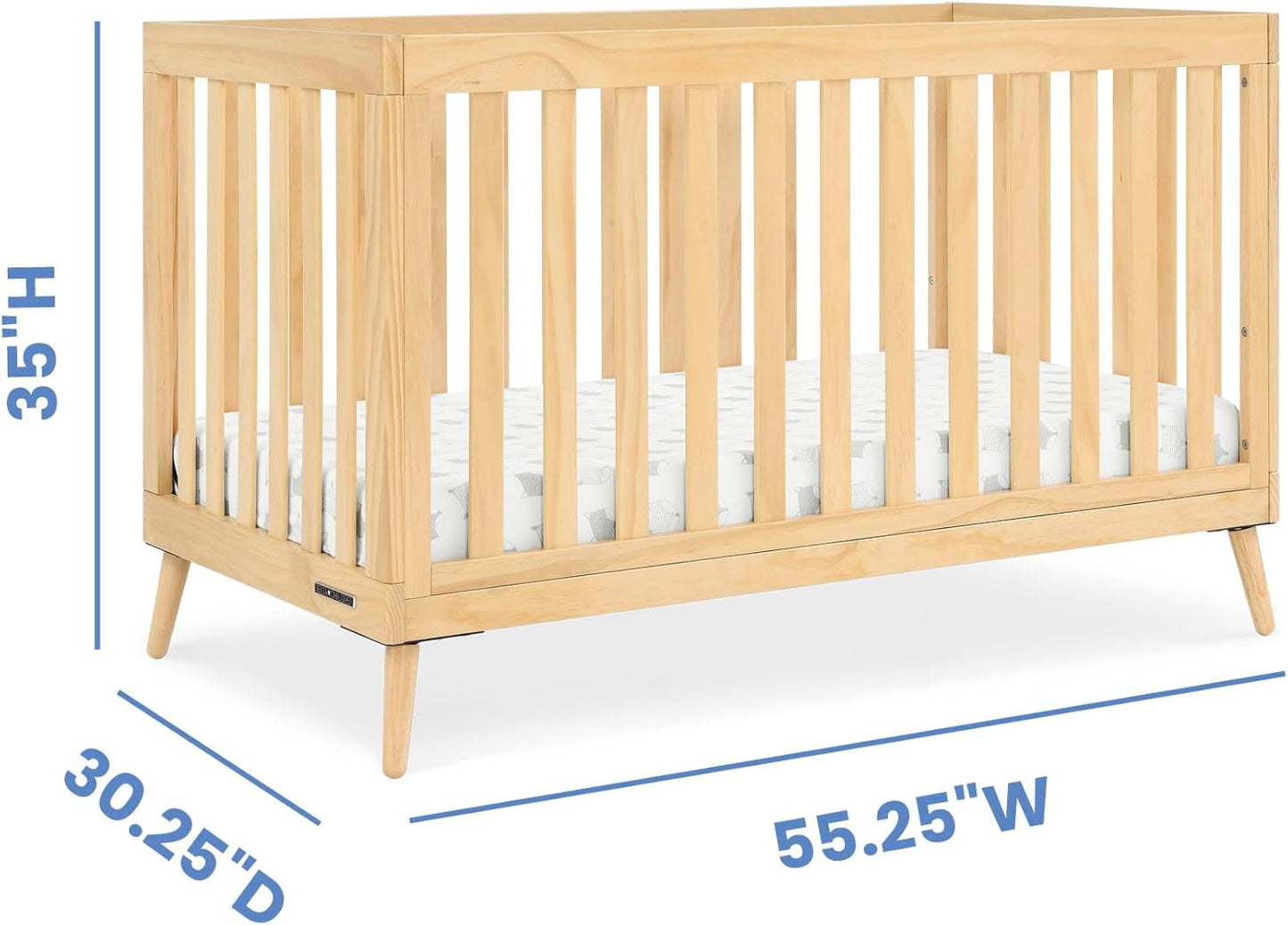 Delta Children Essex 4-in-1 Convertible Crib Greenguard Gold Certified, Natural