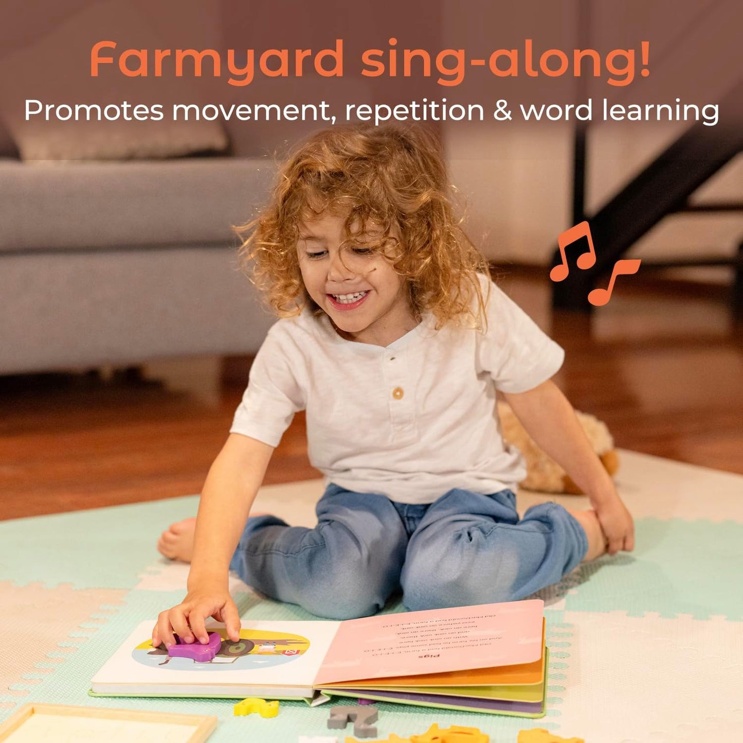 Cali's Books Old Macdonald Had a Farm | Interactive Books for 1 Year Old, Books for 2 Year Olds with Buttons on Every Page | Fun Farm Toy Book for Baby and Toddlers | Great Gift for Kids