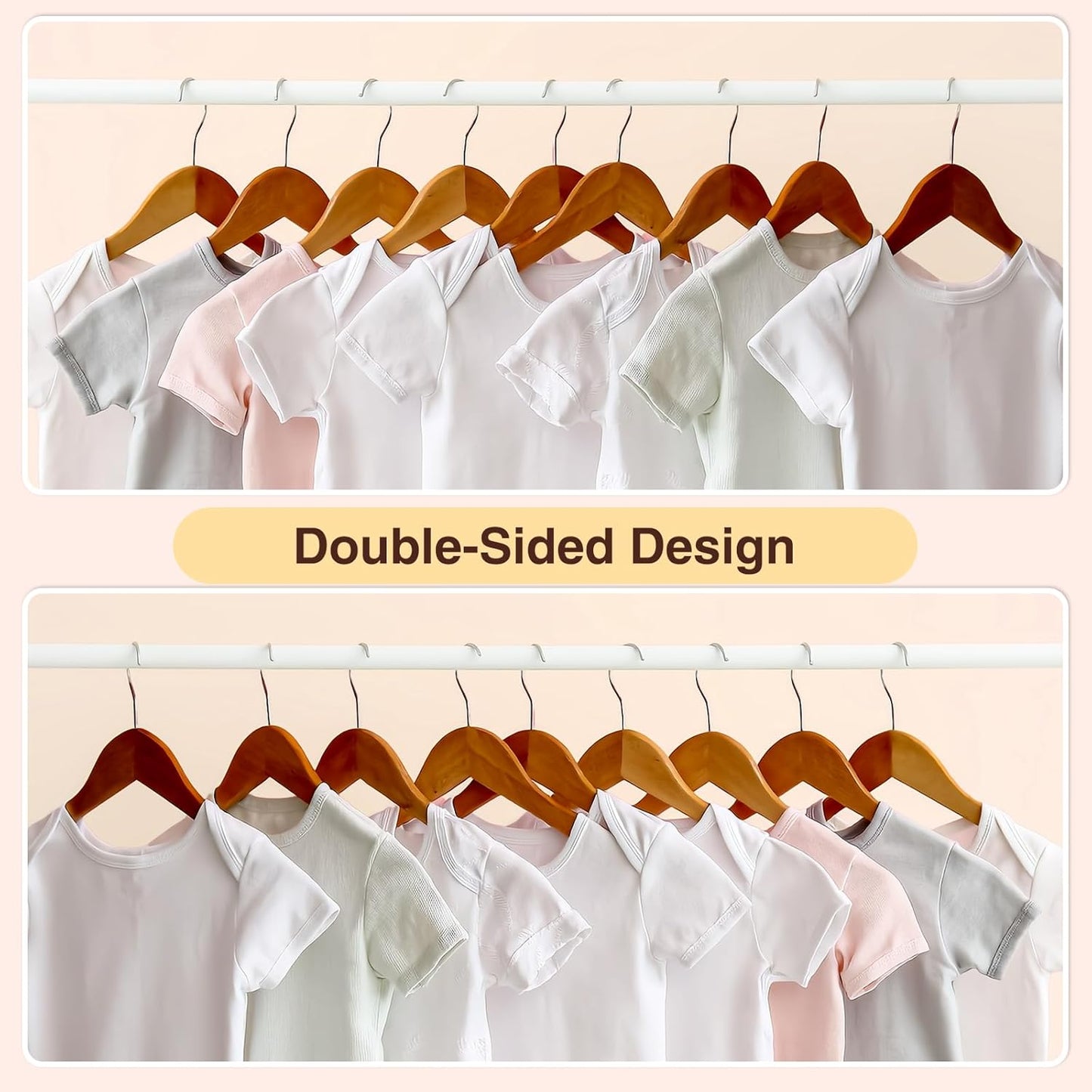 WSICSE Baby Closet Divider, Double-Sided Baby Clothes Organizer Nursery Decor Closet Dividers for baby Clothes 8 Designs from Newborn to 24 Month